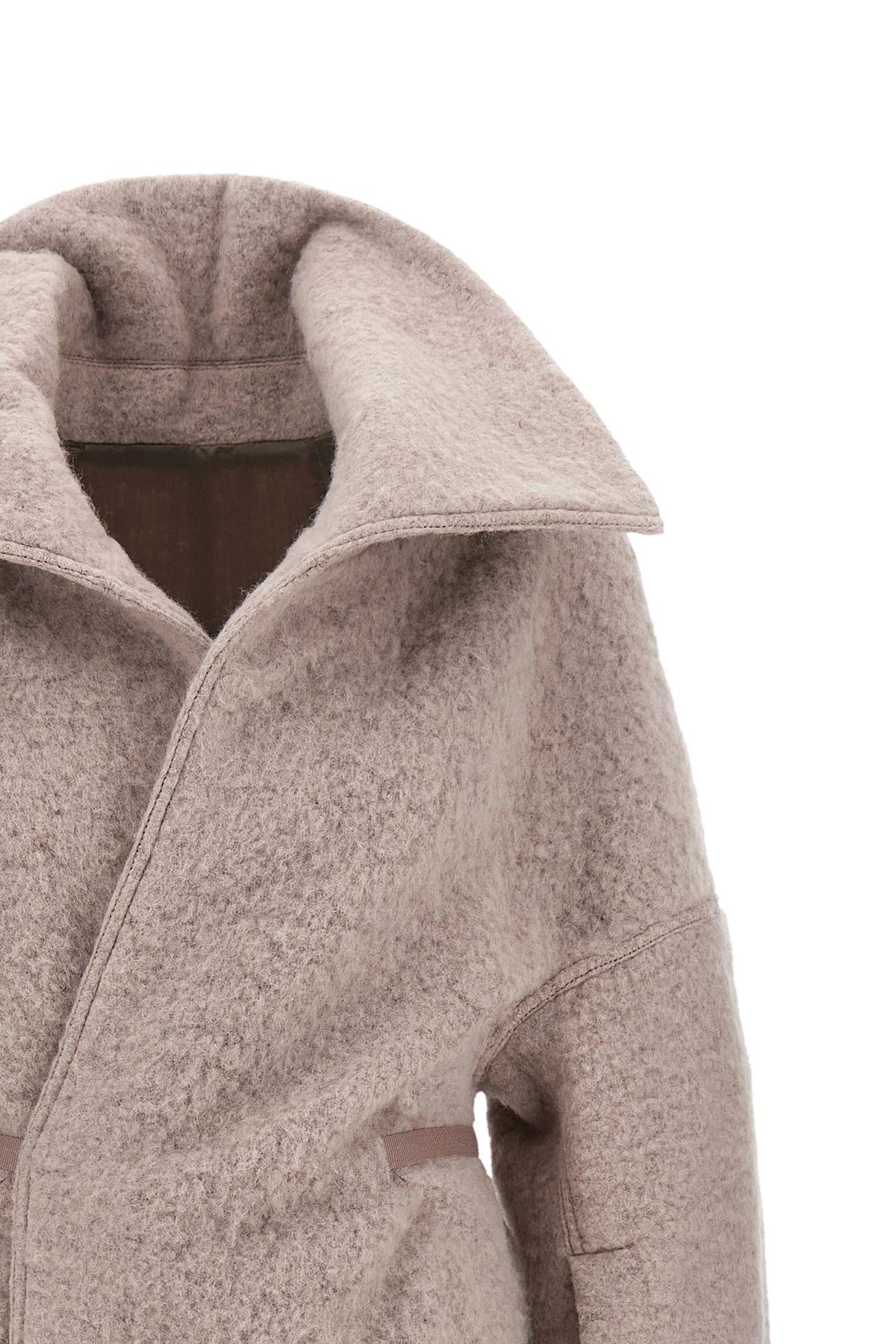 Rick Owens Dracucollar Belted Coat