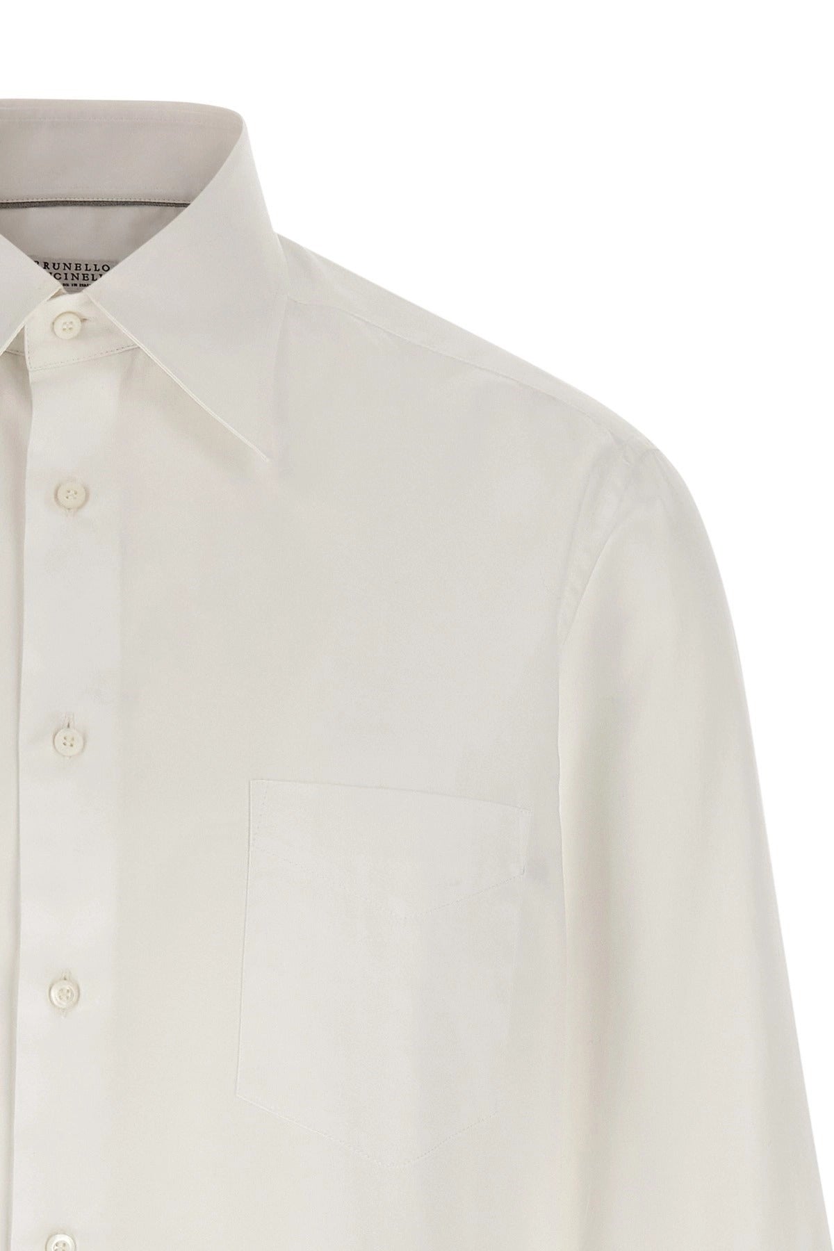 Brunello Cucinelli White Cotton Shirt