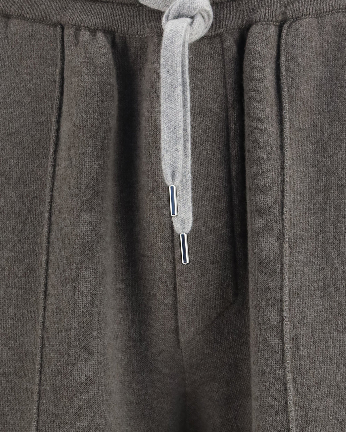 Brunello Cucinelli Double-Knit Cashmere Pants With Crête