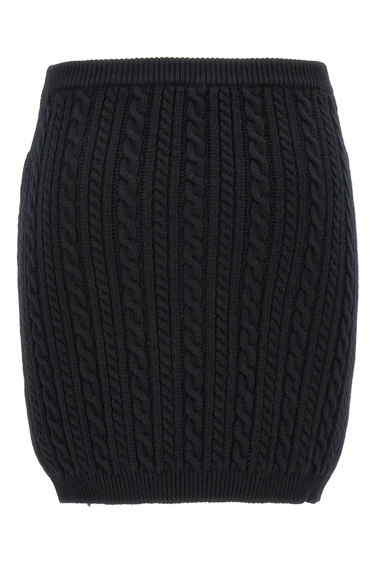 Alessandra Rich Alessandra Rich Button Detail Mini Skirt