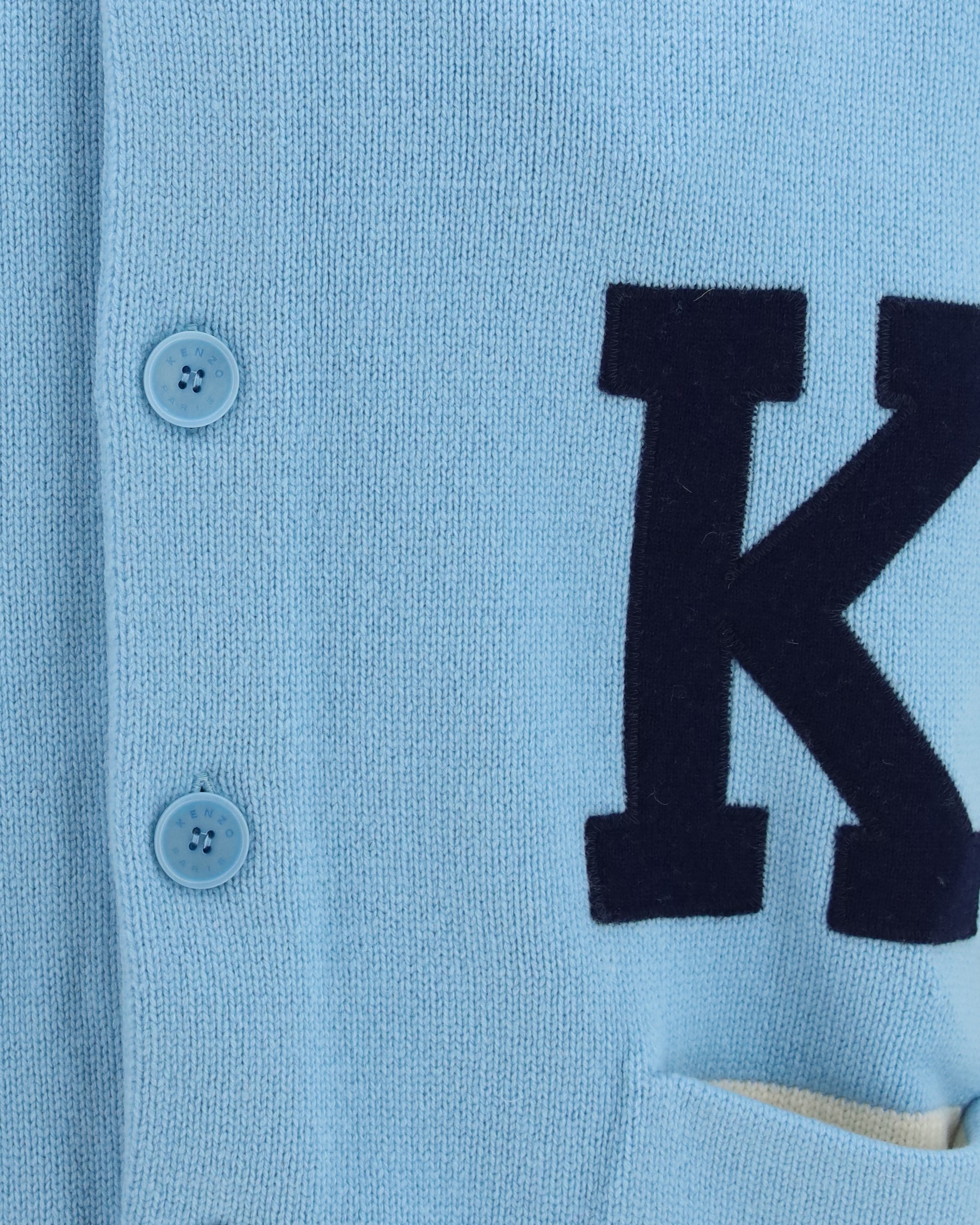 Kenzo Varsity Wool Cardigan