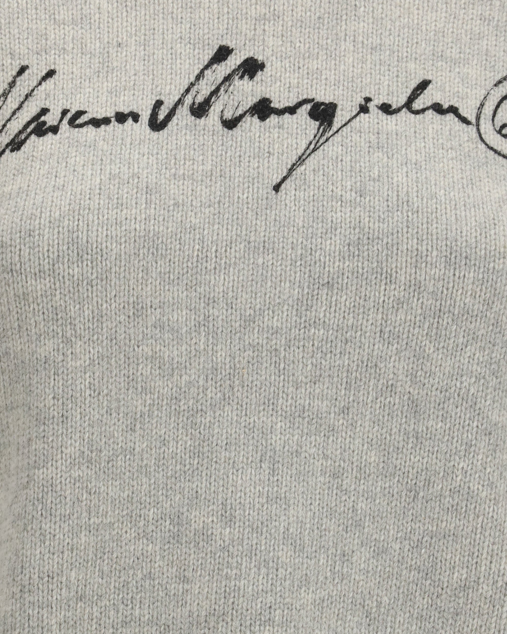 MM6 Maglione lavorato a maglia con scritta logo