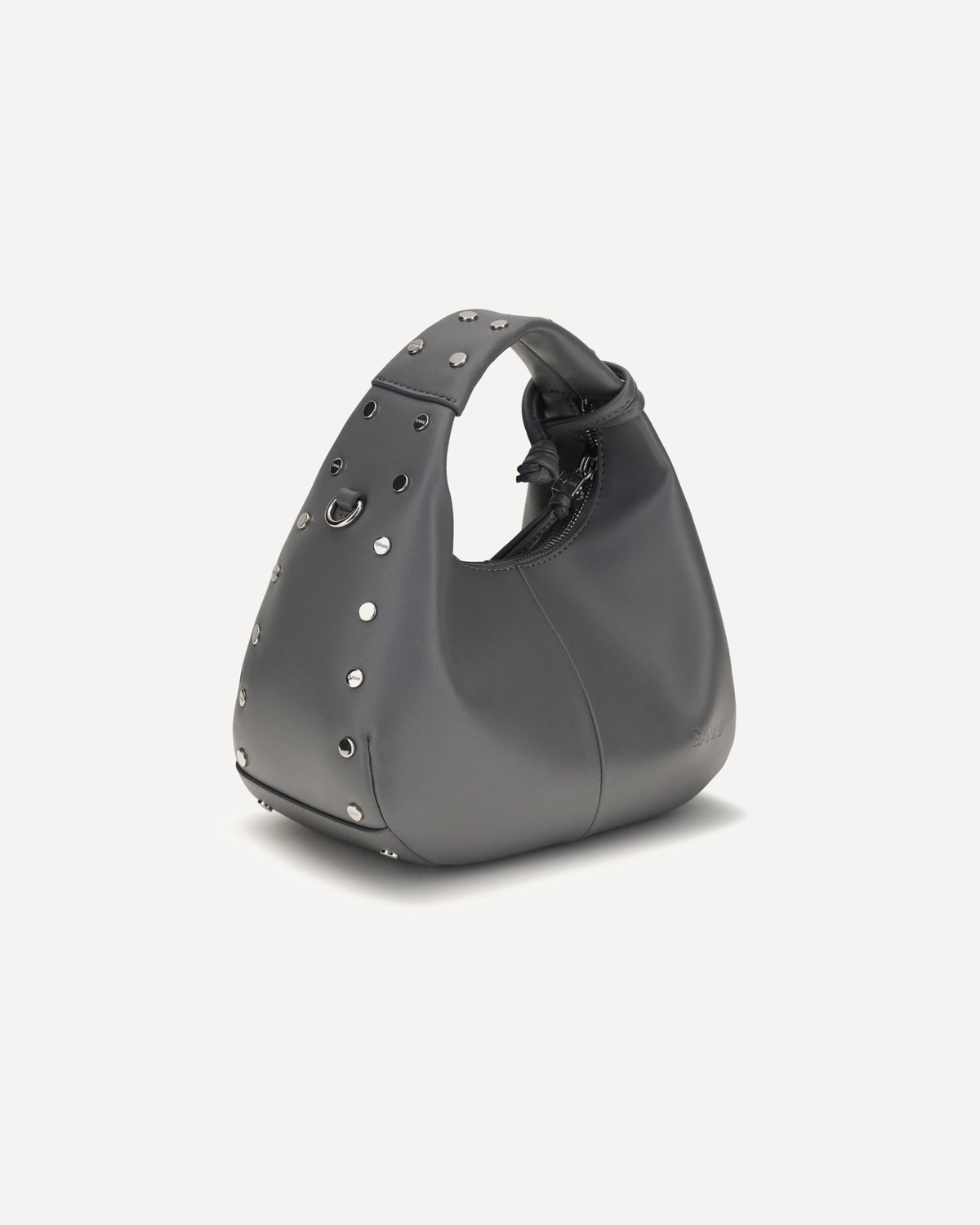 Ganni Mini Studded Hobo Handbag
