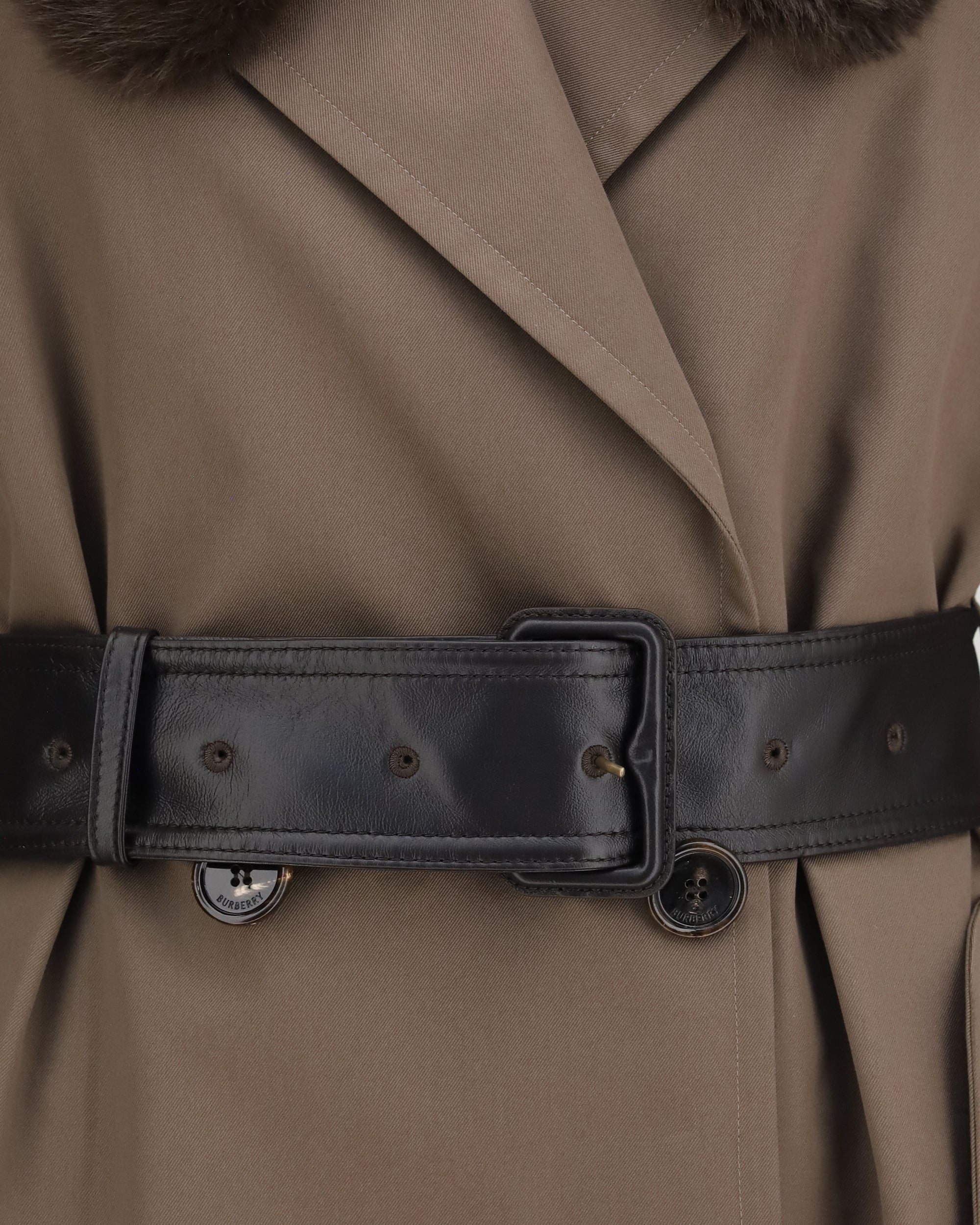 Burberry Long Cotton Trench Coat