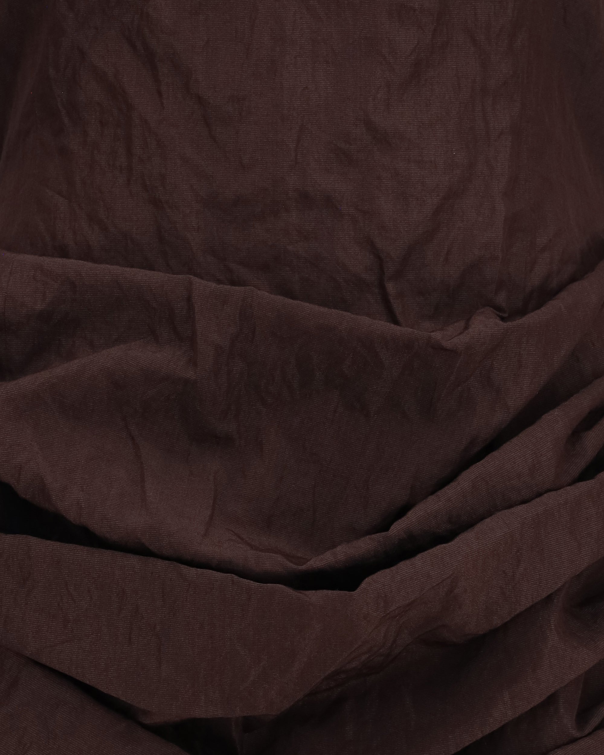 Magda Butrym Draped Mini Dress High Collar