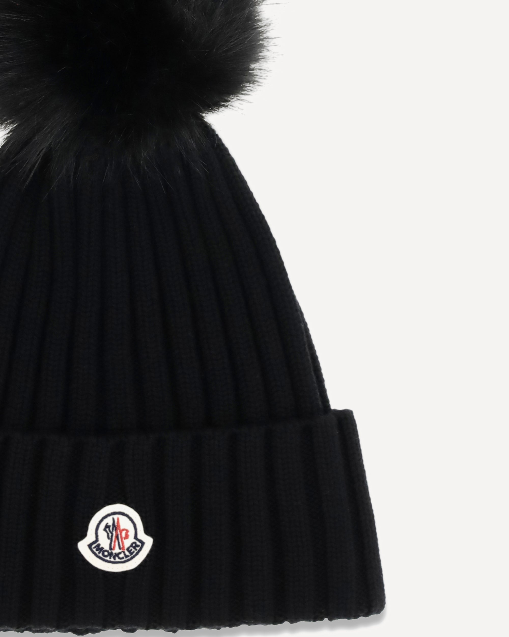 Moncler Wool Hat With Pon Pon