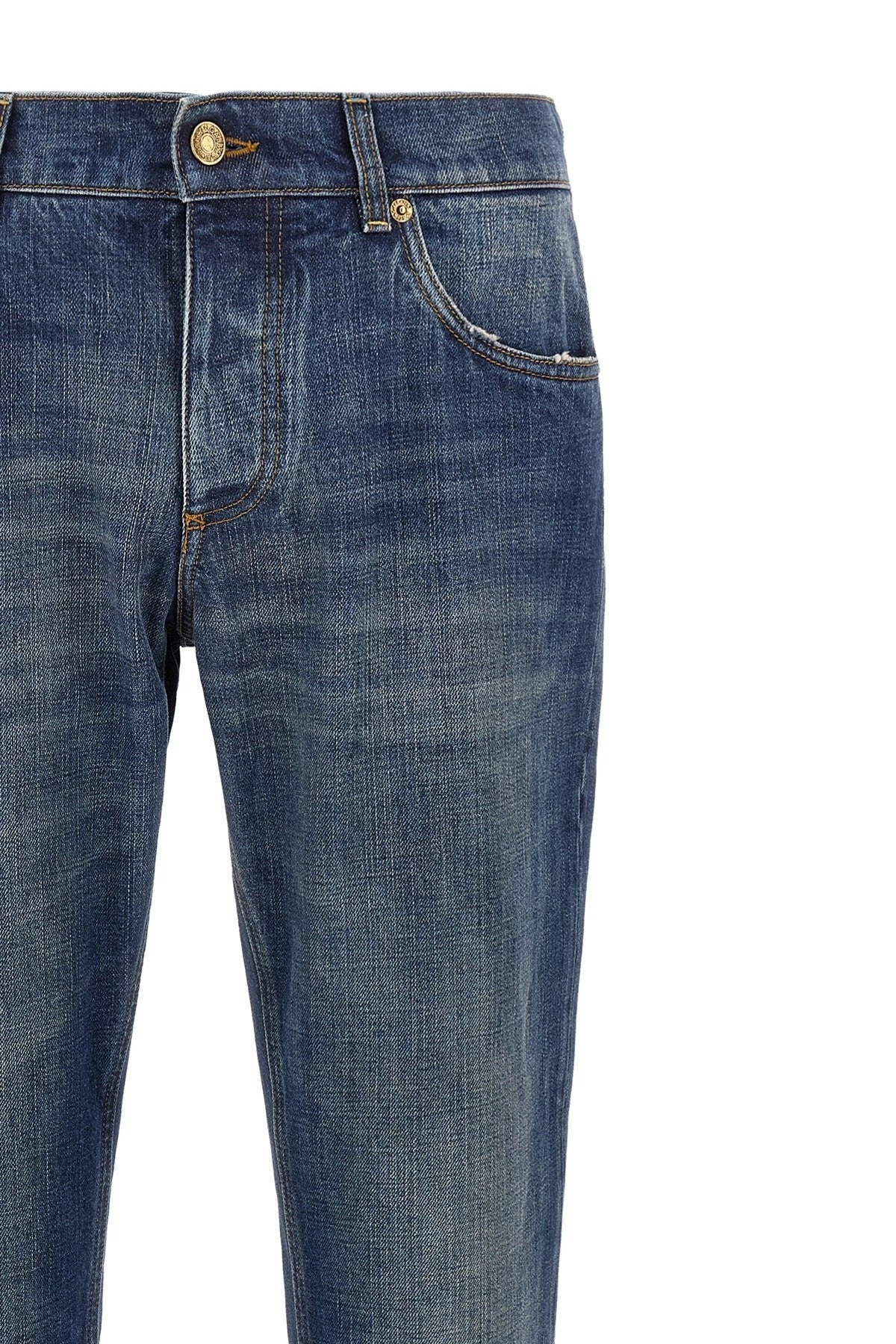 Dolce & Gabbana Logo Plaque Straight-Leg Jeans