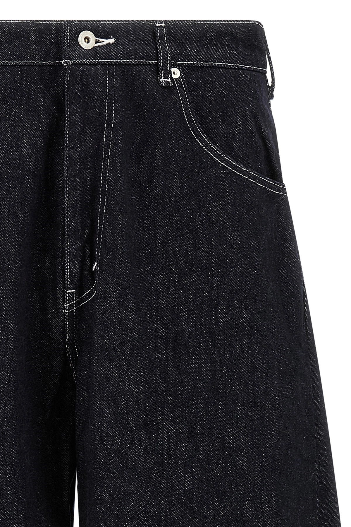 Comme Des Garçons Contrast Stitching Balloon spijkerbroek