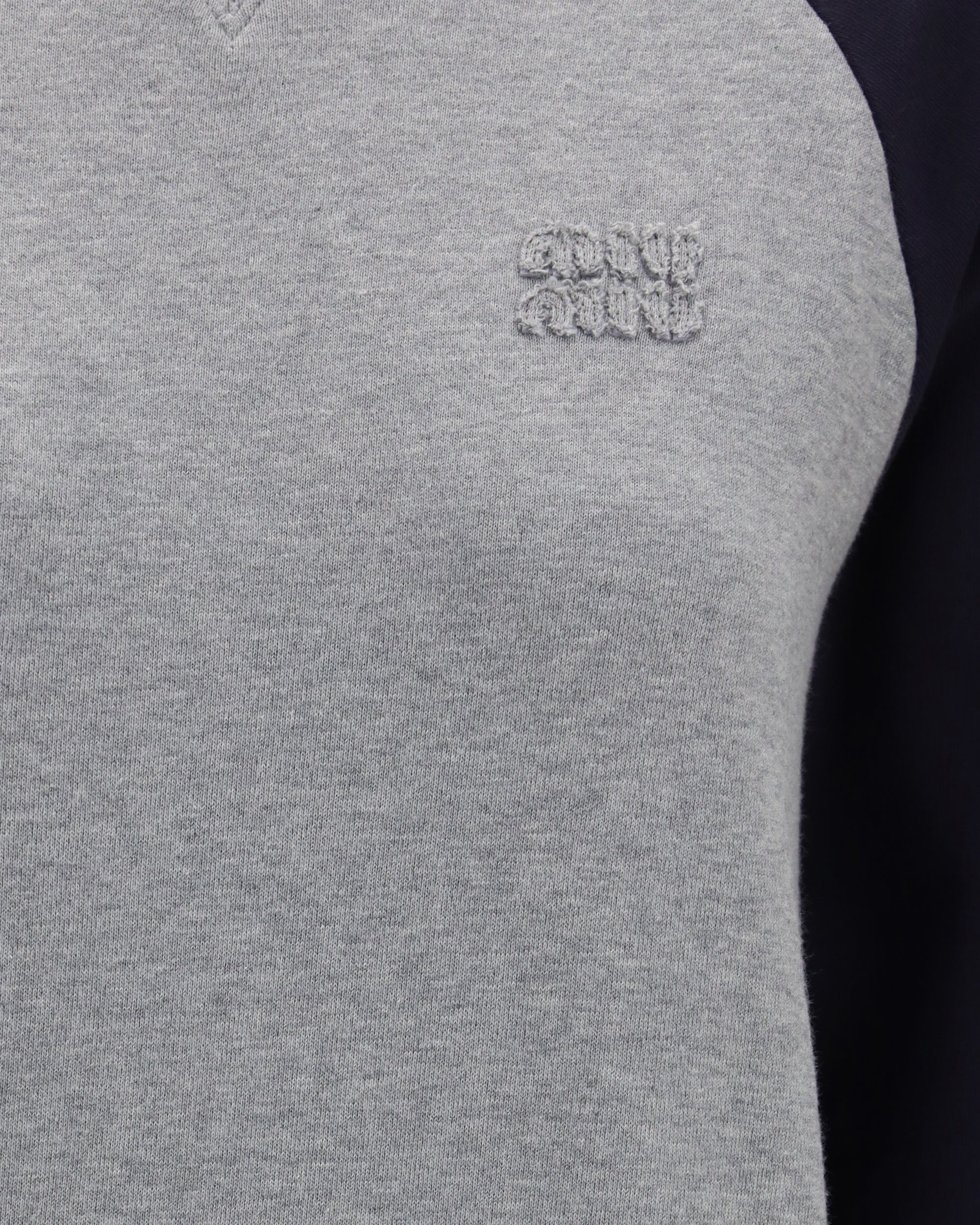 Miu Miu Bicolor Crewneck Sweatshirt