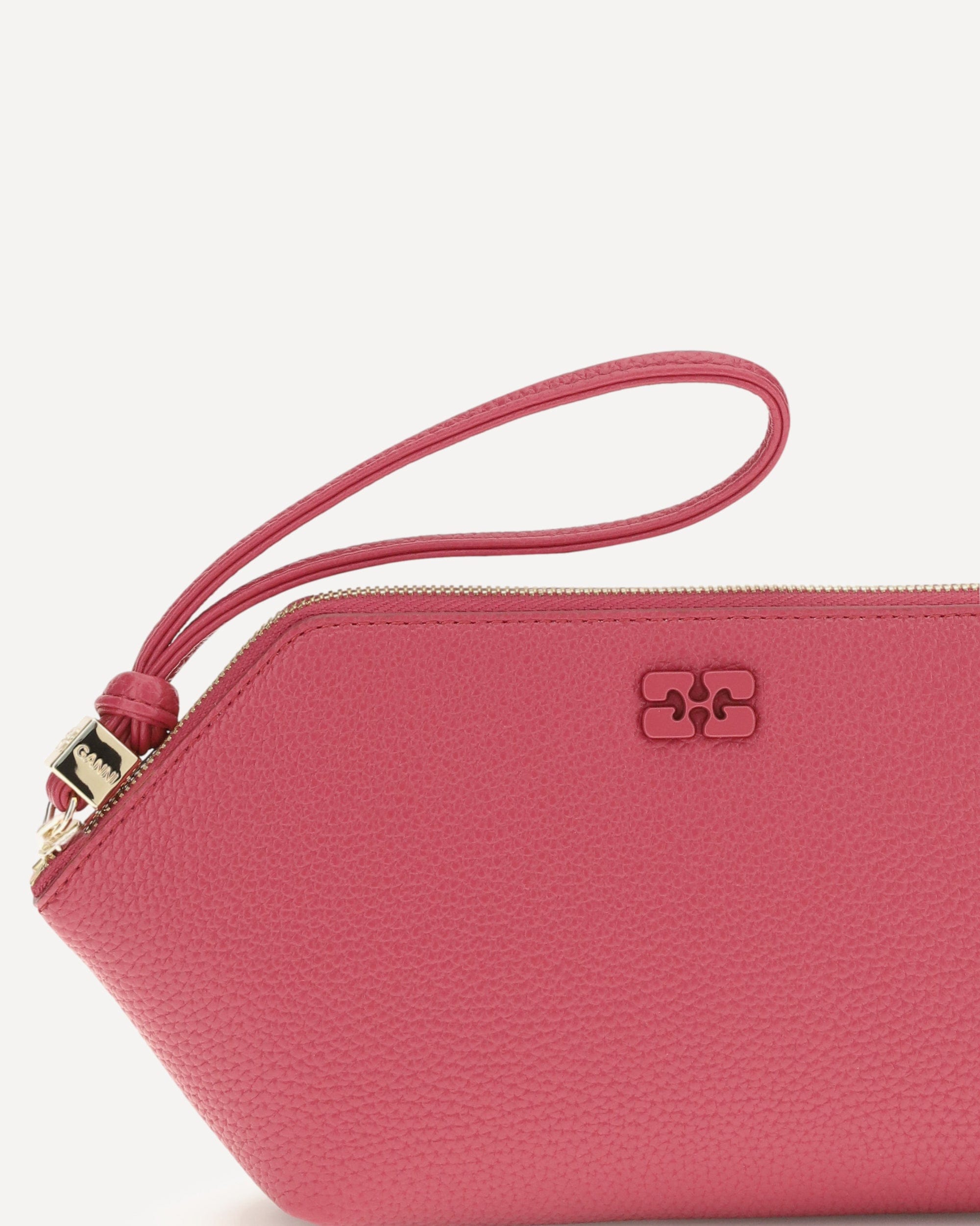 Ganni Grained Leather Bou Pouch