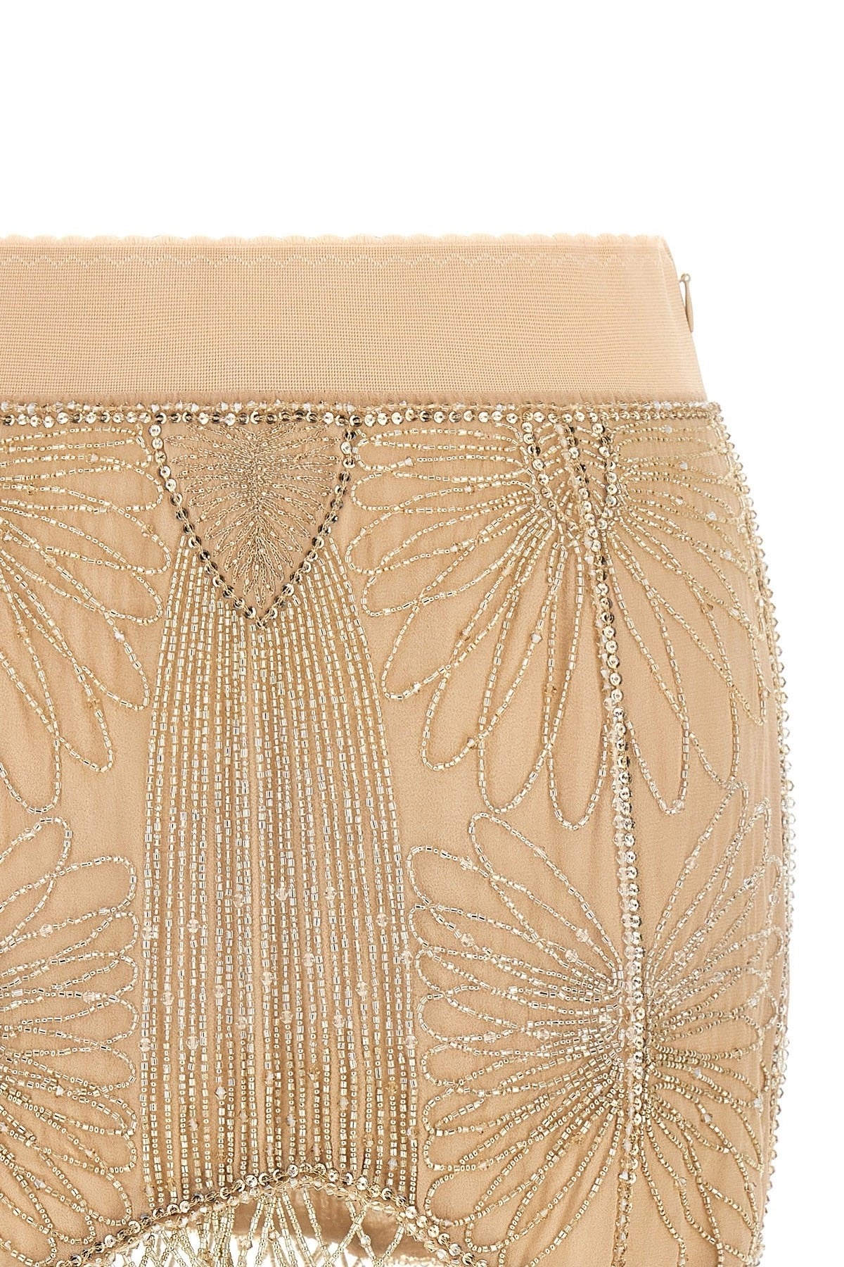 The Attico Beads Embroidery Mini Skirt