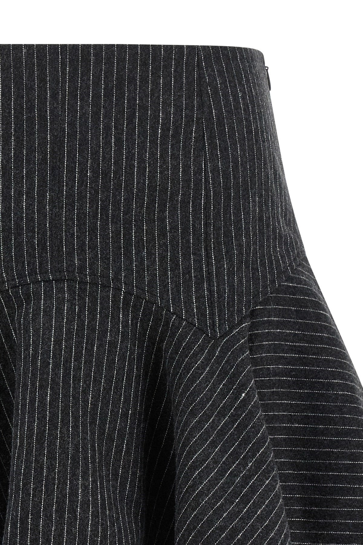 Ganni Pinstriped Flannel Mini Skirt