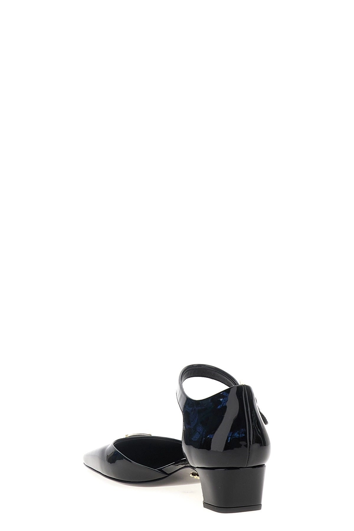 Prada Logo Patent Pumps