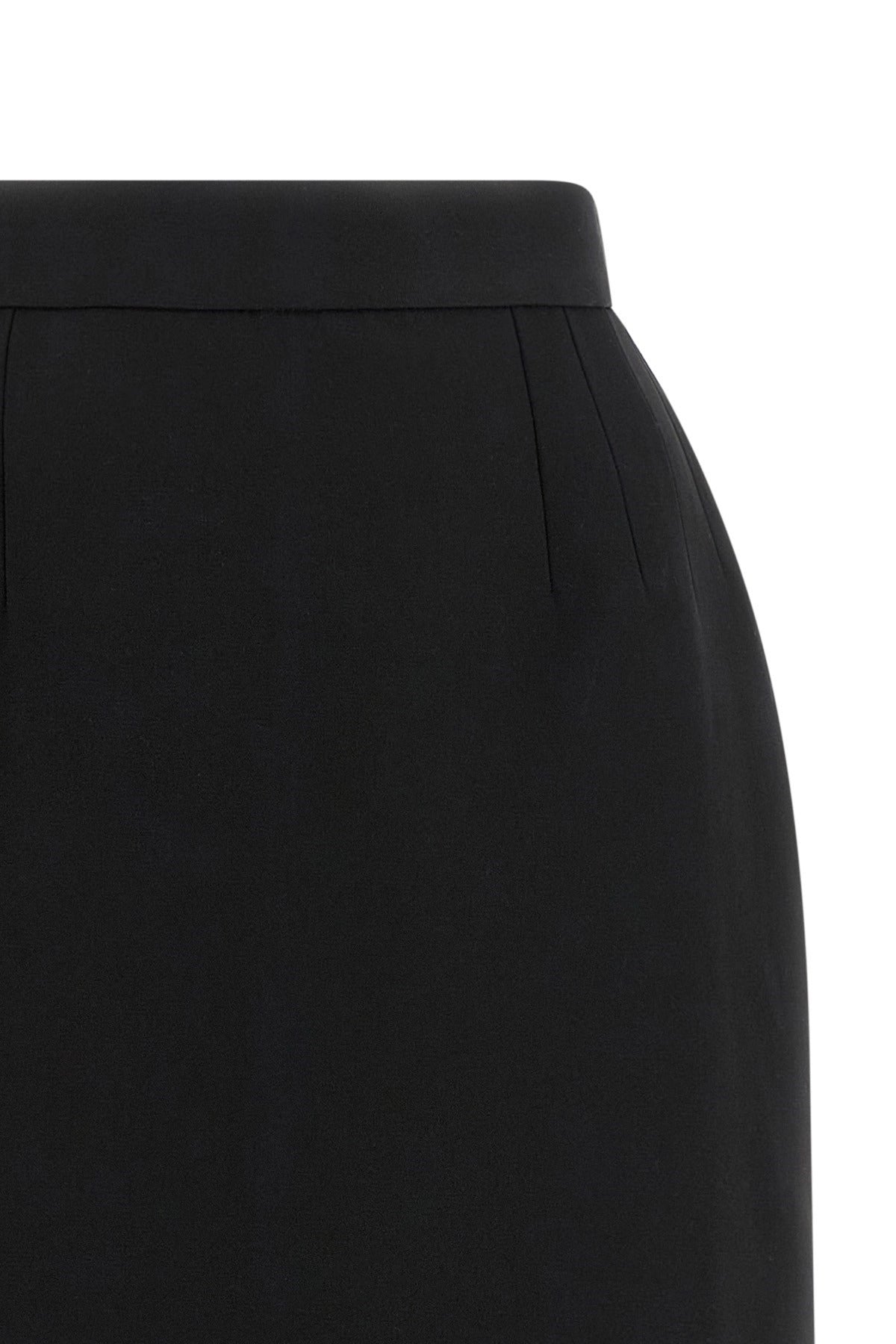 Versace Grain De Poudre Wool Mini Skirt