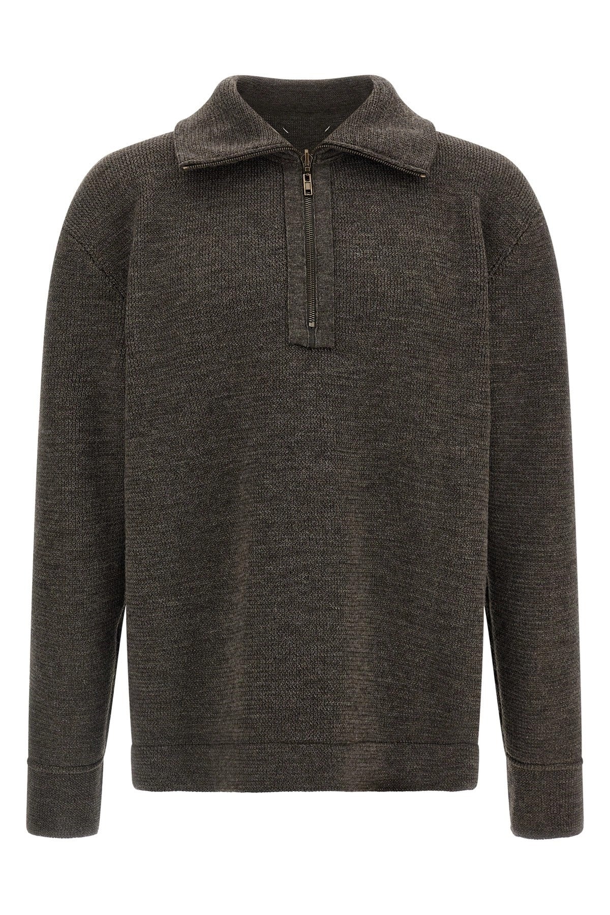 Maison Margiela Maglione Elbow Patch Quarter-Zip