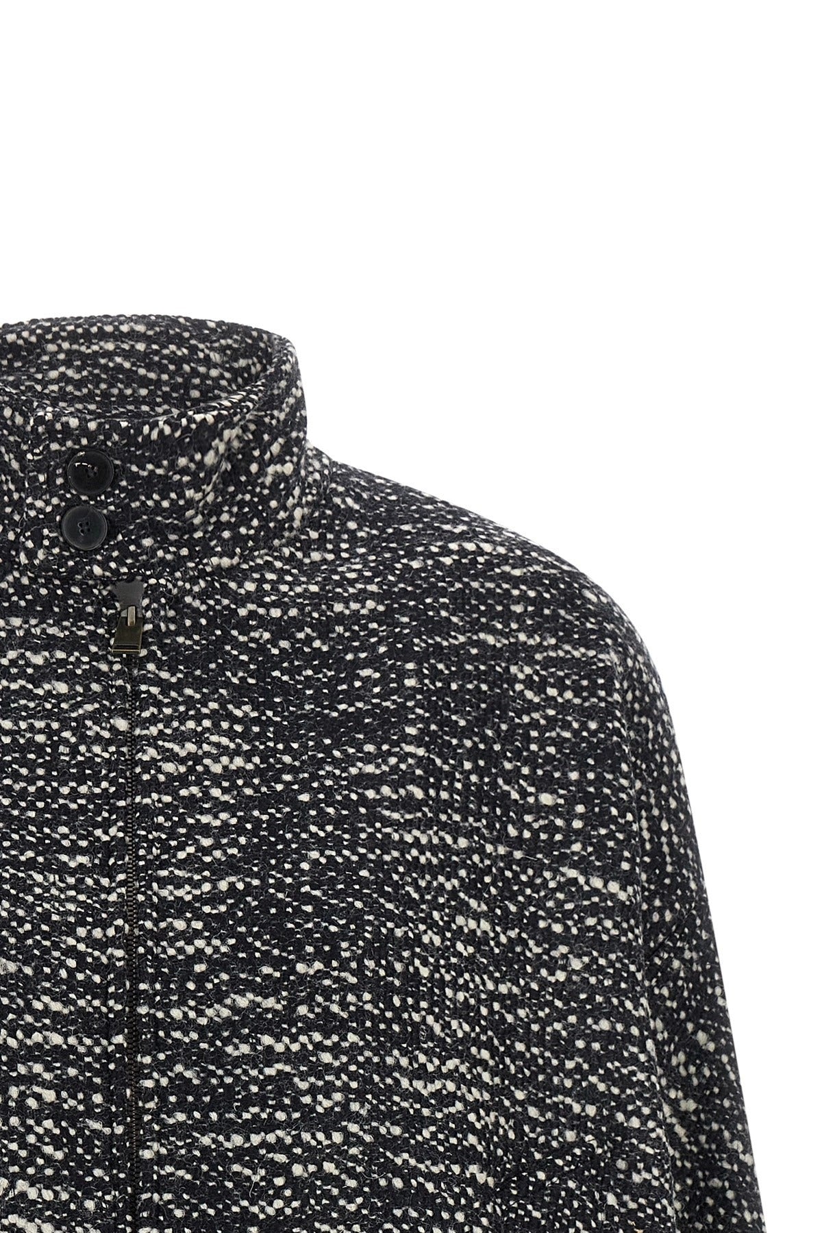 Darkpark Lee Bouclé Wool Bomber Jacket