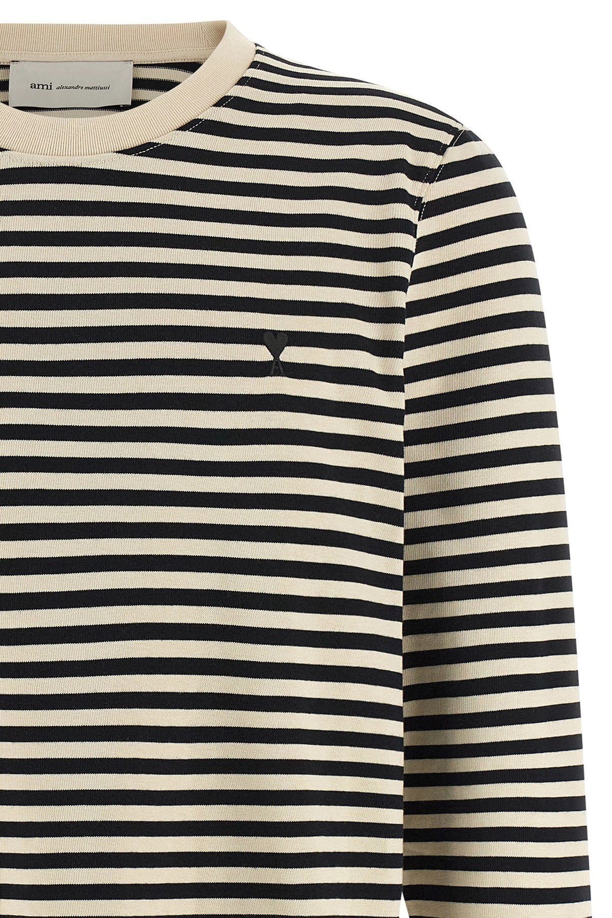 Ami Paris Ami De Coeur Marinière T-Shirt