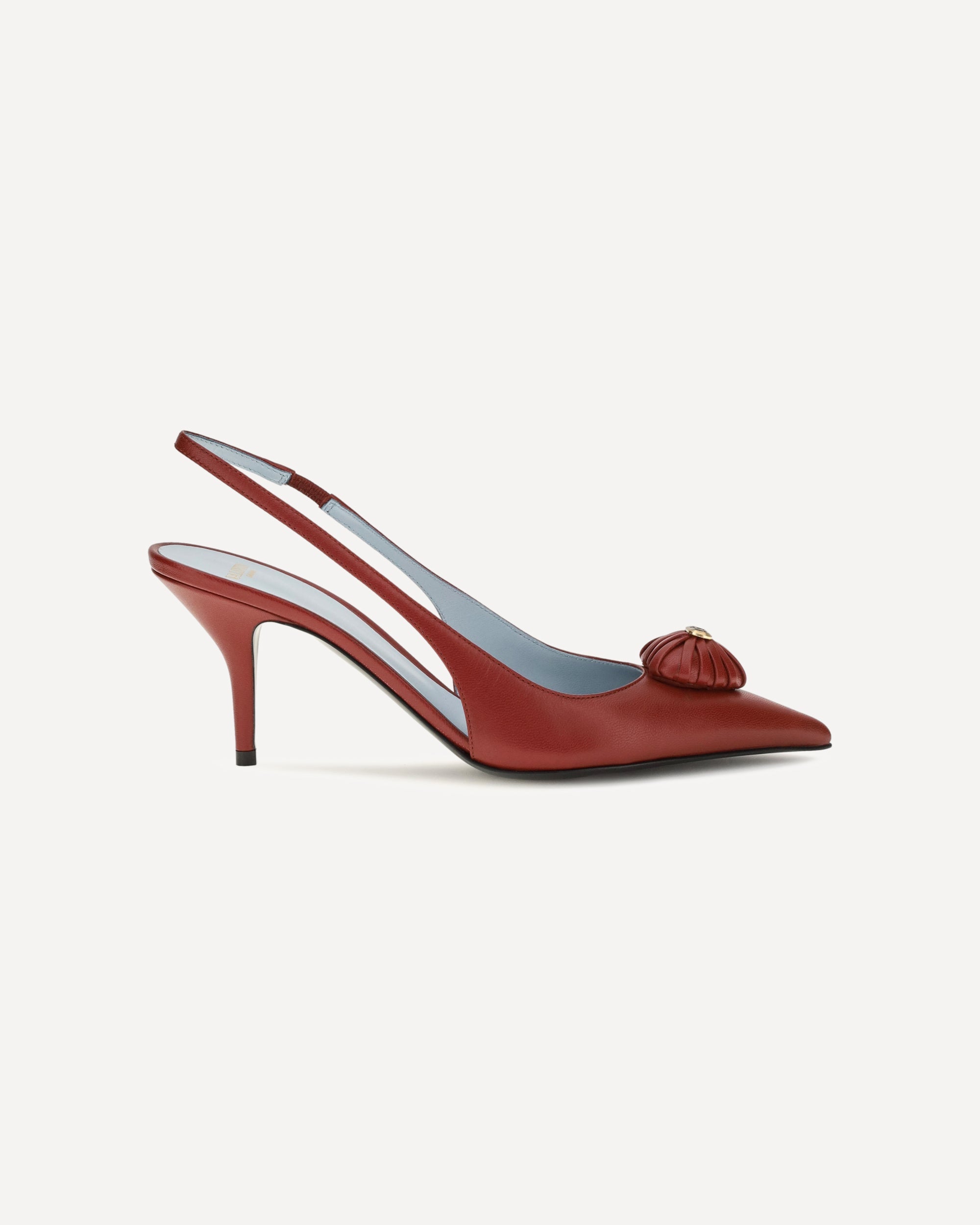 Valentino Garavani Coeur Royal Slingback Leather Pumps
