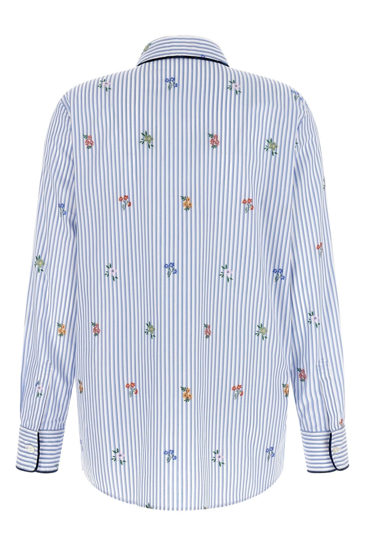 Etro Striped Floral Embroidery Shirt