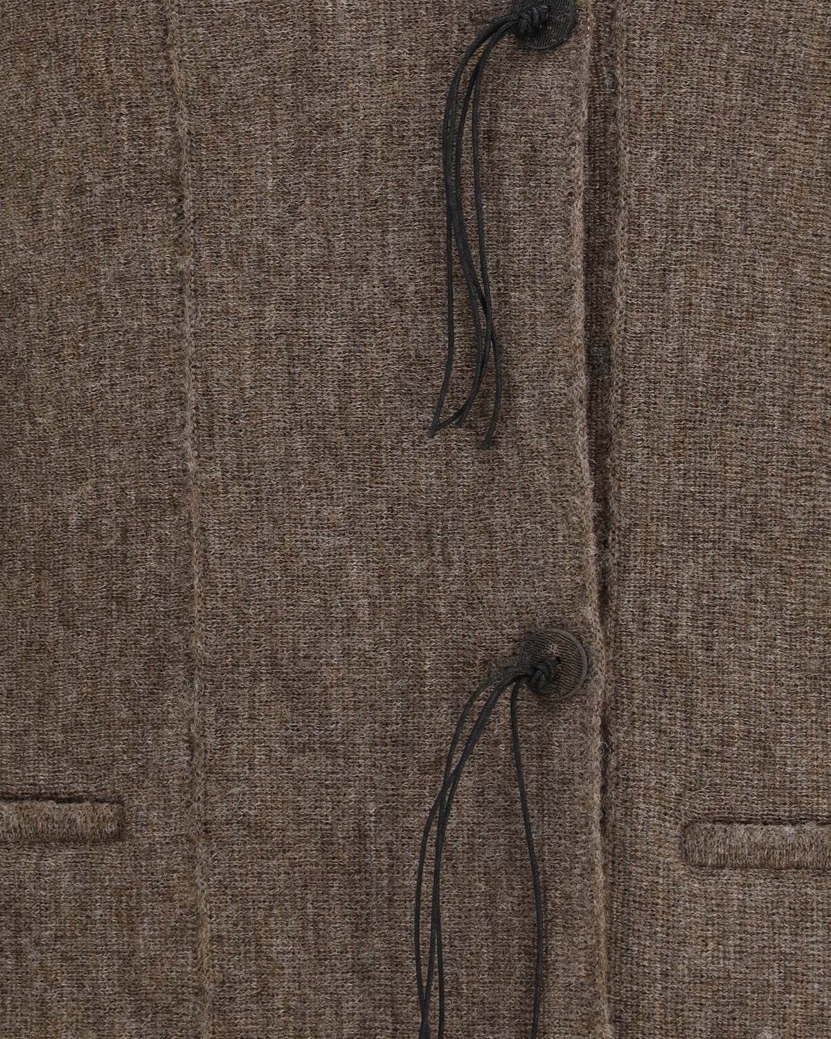 Giorgio Armani Wool Jersey Jacket With Leather Tassels