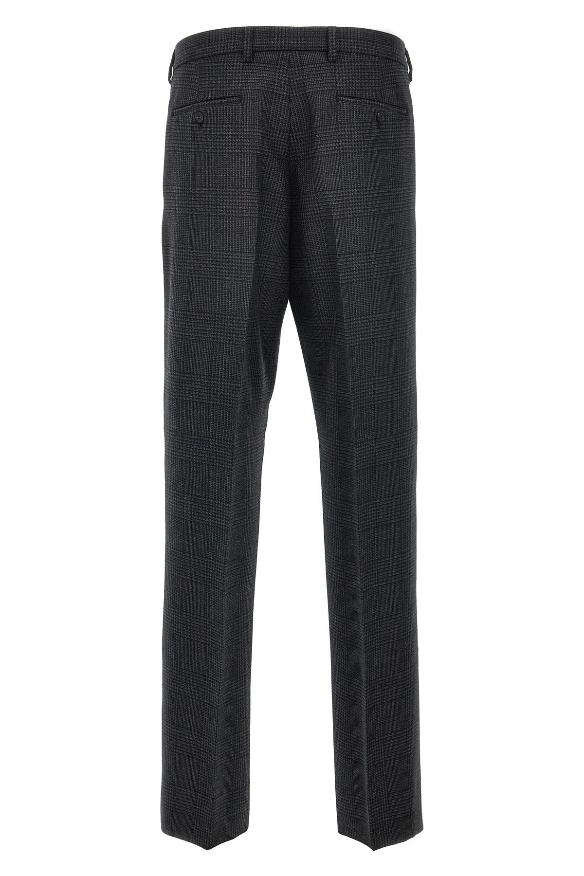Prada Gray Check Wool Pants