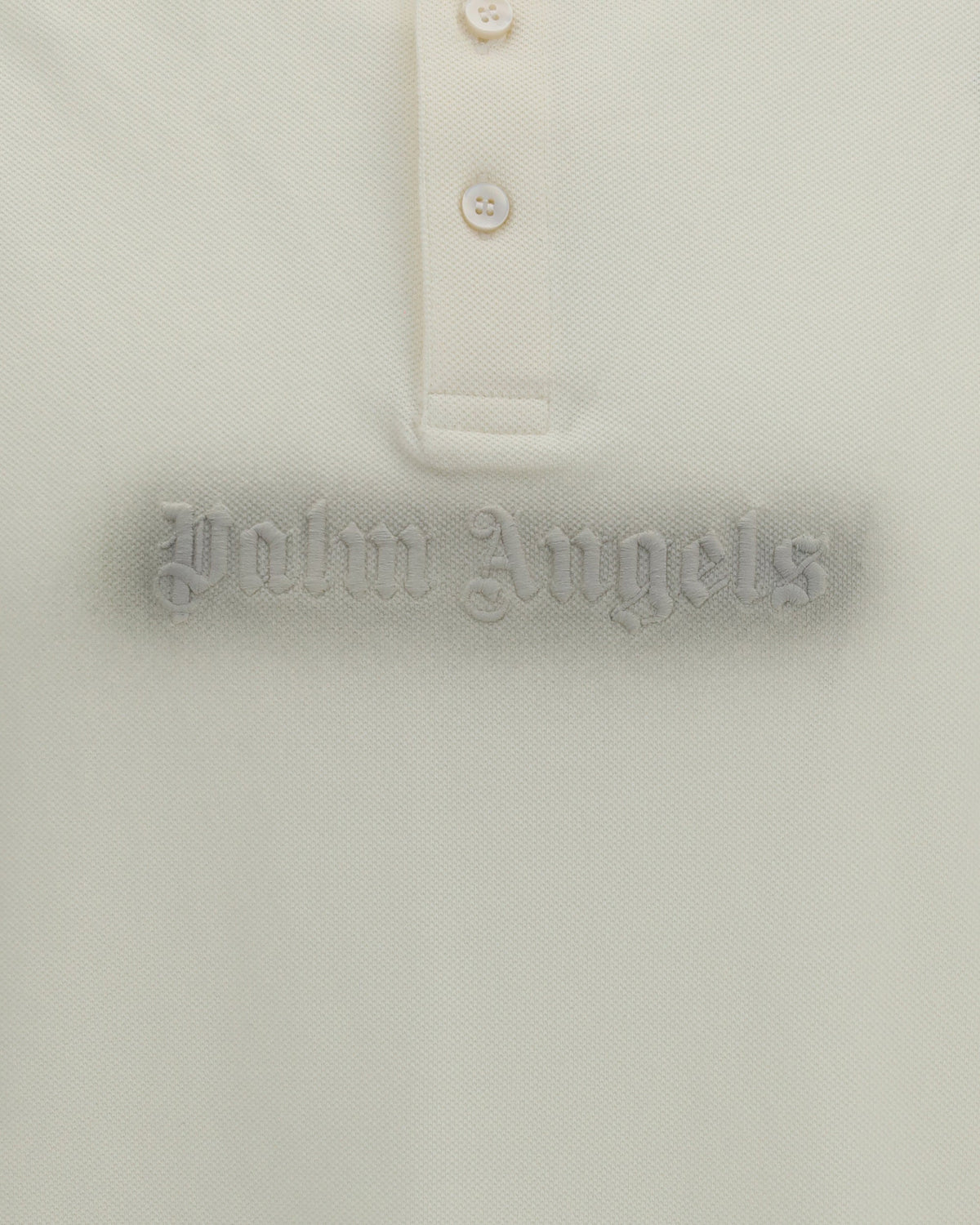 Palm Angels Cotton Polo With Embroidered Logo