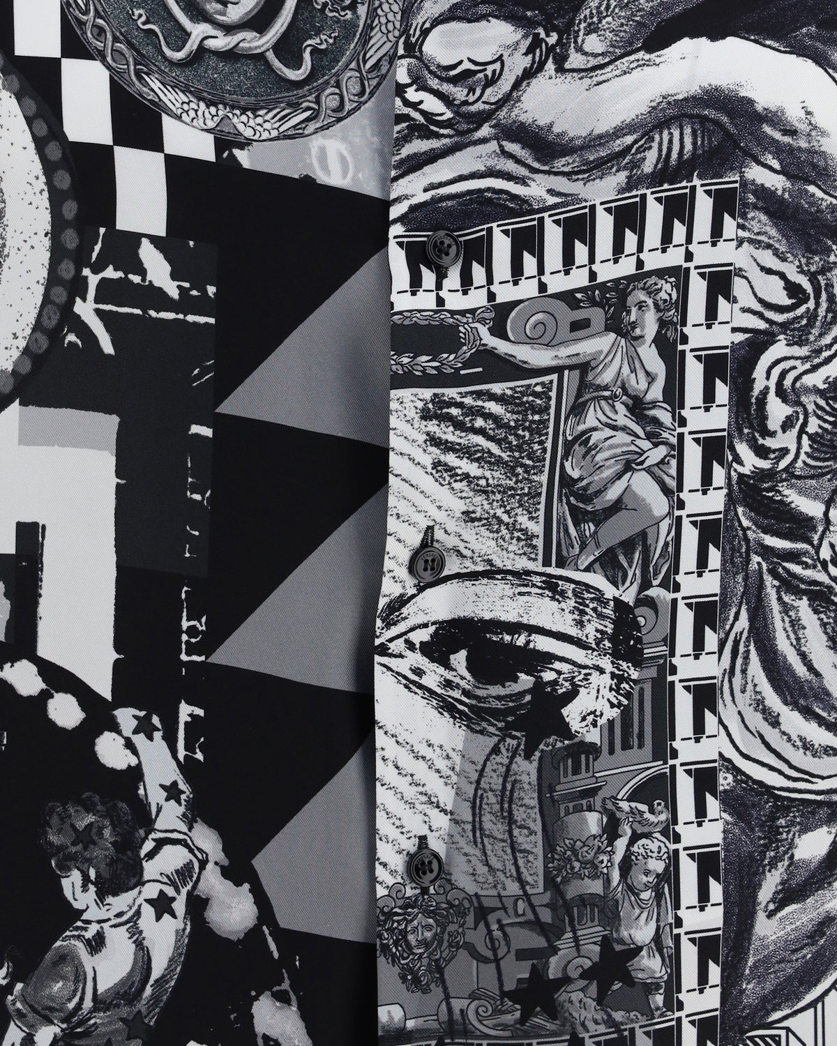 Versace Printed Silk Twill Shirt