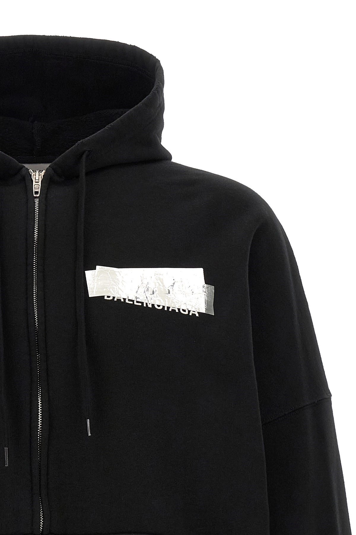 Balenciaga Silver Tape Hoodie