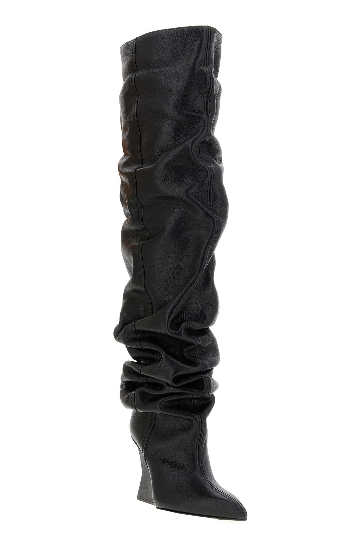 Balmain Hammered Leather Cuissardes