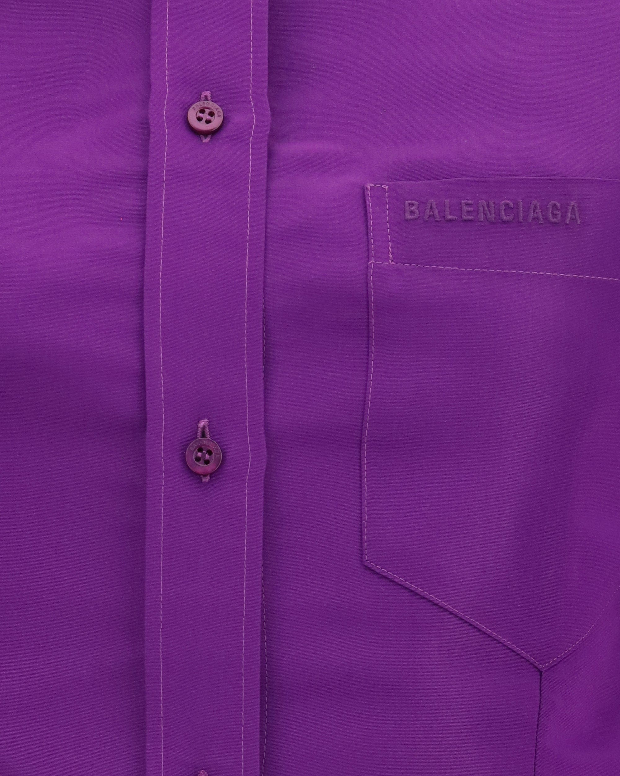 Balenciaga Camisa Assimétrica de Algodão