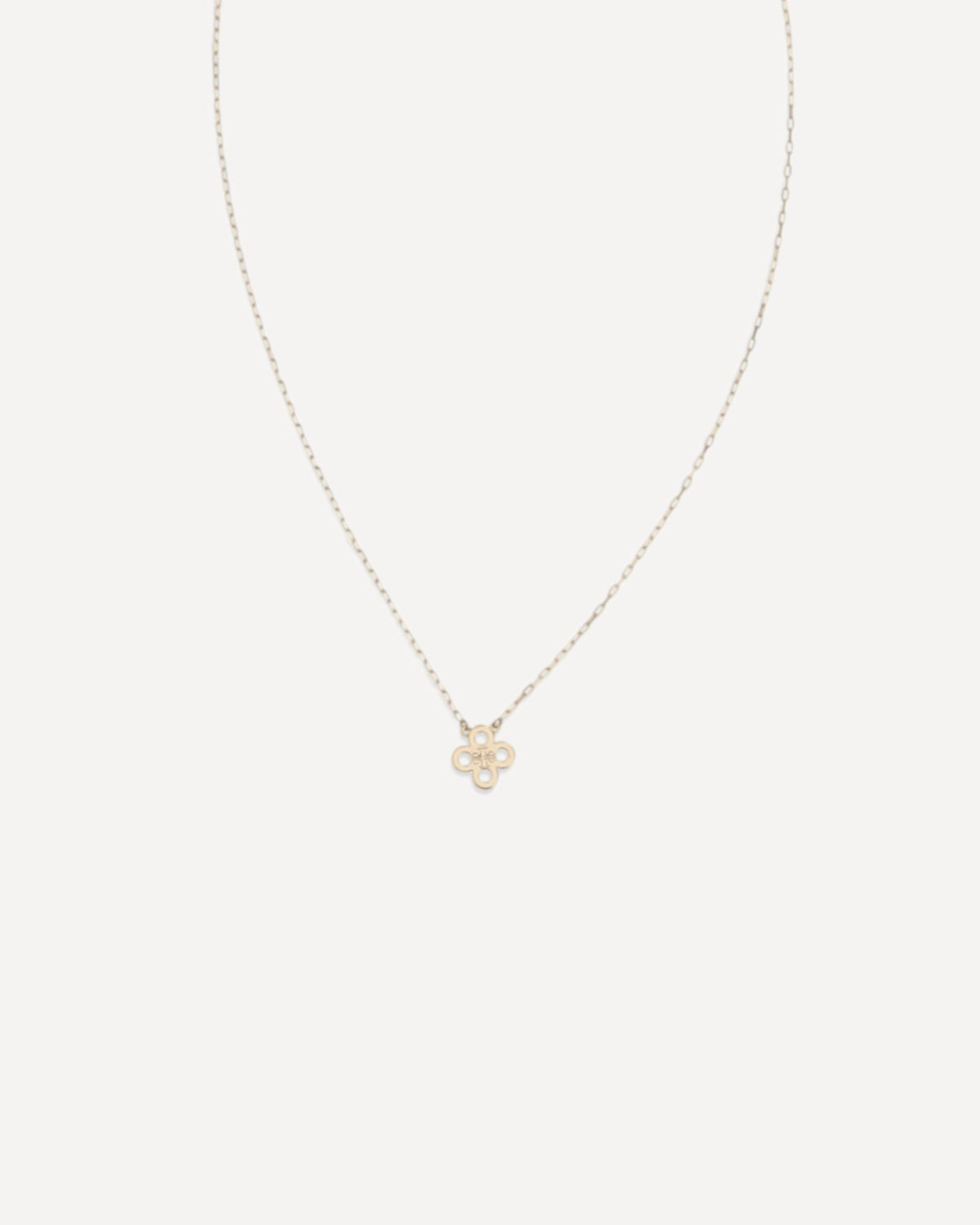 Tory Burch Forget Me Not Clover Pendant Necklace
