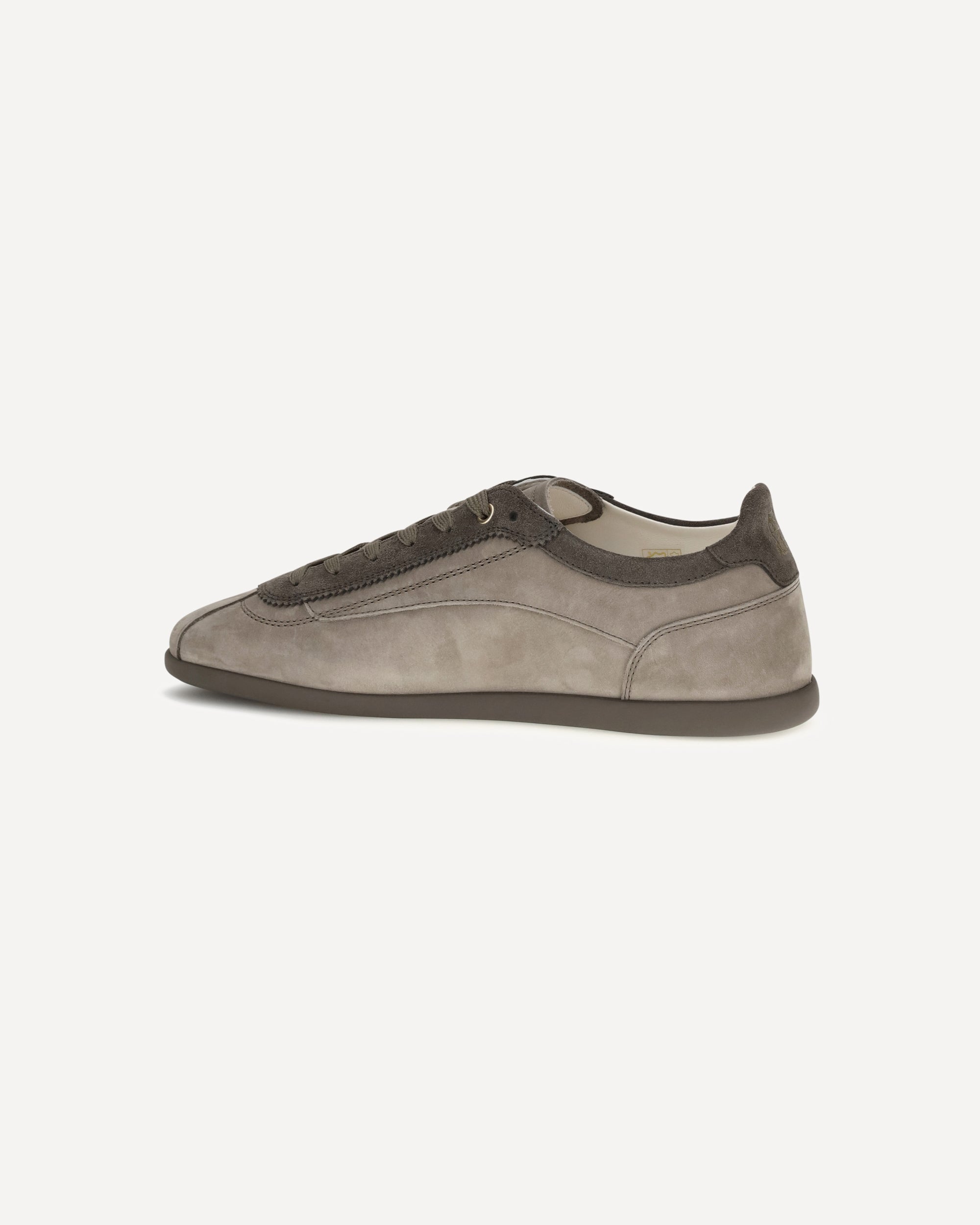 Brunello Cucinelli Nubuck And Suede Slim Sole Sneakers