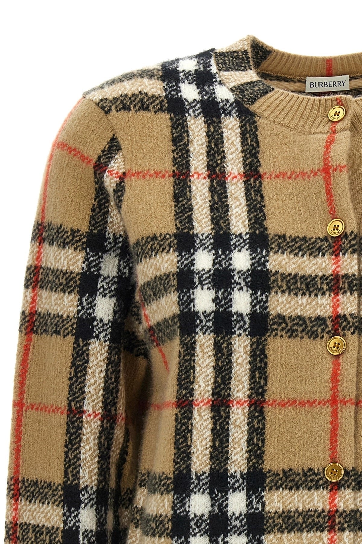 Burberry Clara House Check Cardigan
