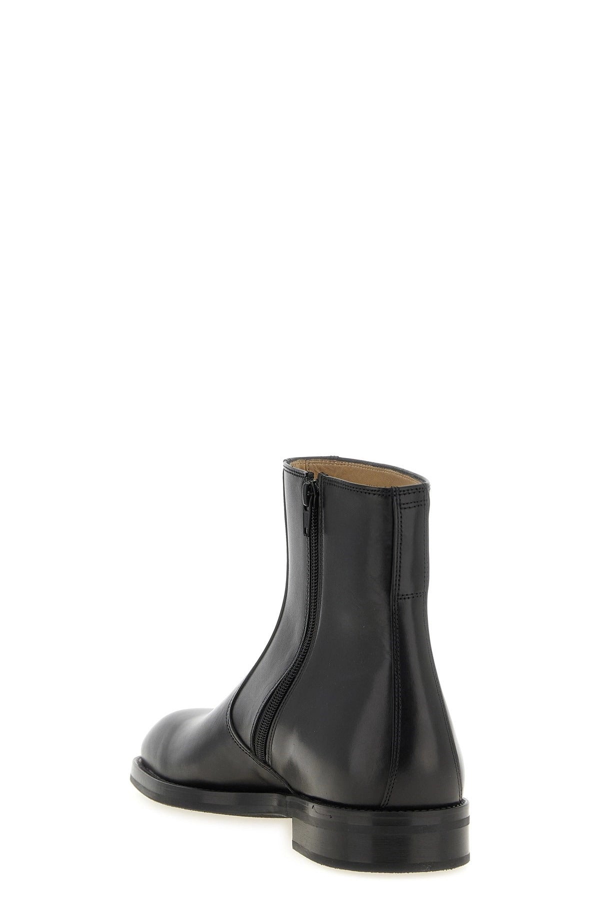 Lemaire Square Toe Zip Ankle Boots