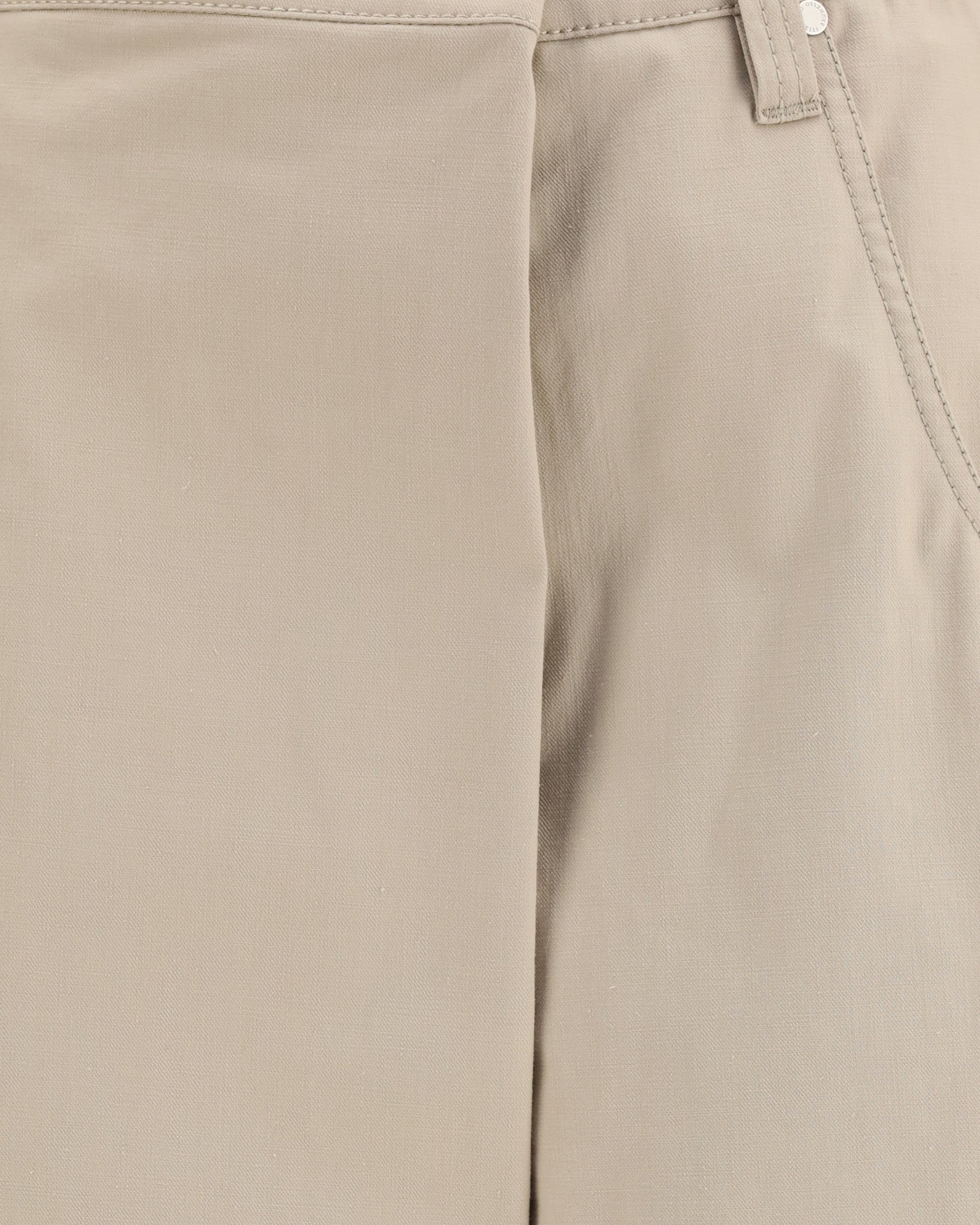 Brunello Cucinelli Lockere Baumwoll-Wickelhose mit Monili