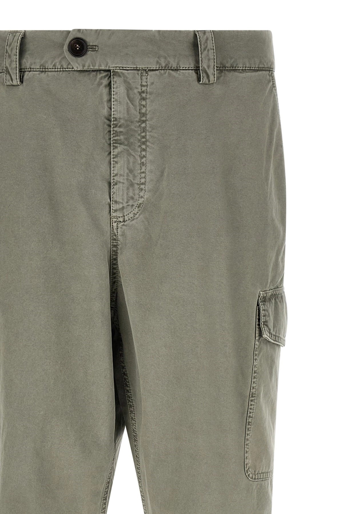 Brunello Cucinelli Garment-Dyed Cargo Pants