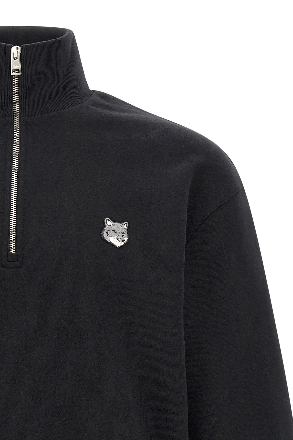 Maison Kitsuné Fox Head Half-Zip Sweatshirt