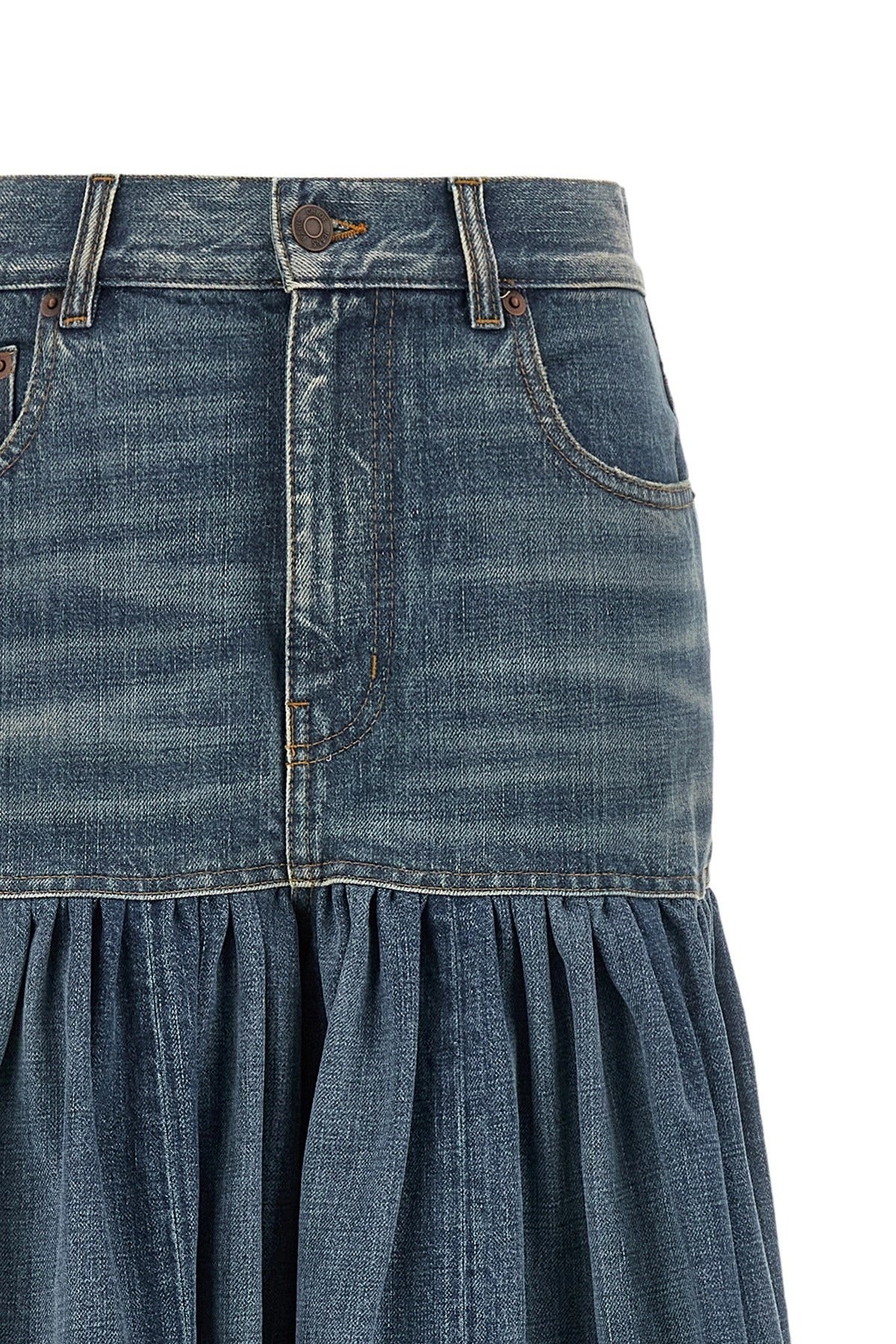 Chloé Balloon Denim Skirt