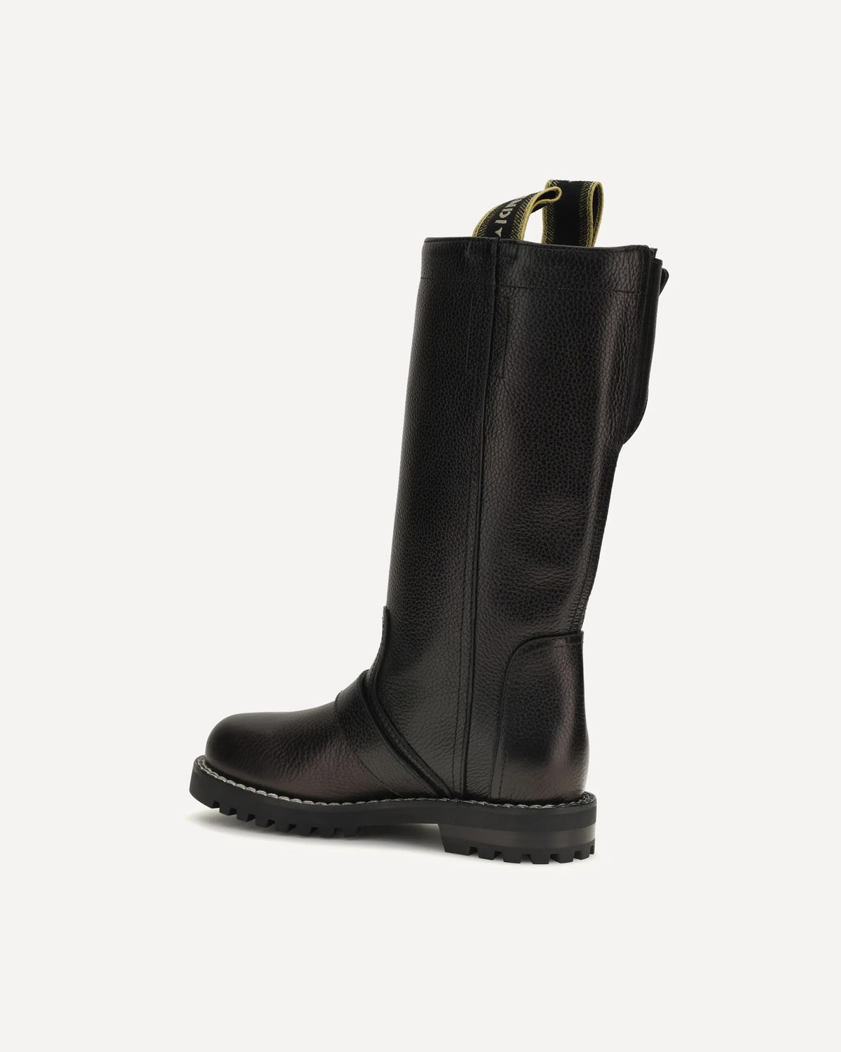 Fendi Glossy Calfskin Biker Boots