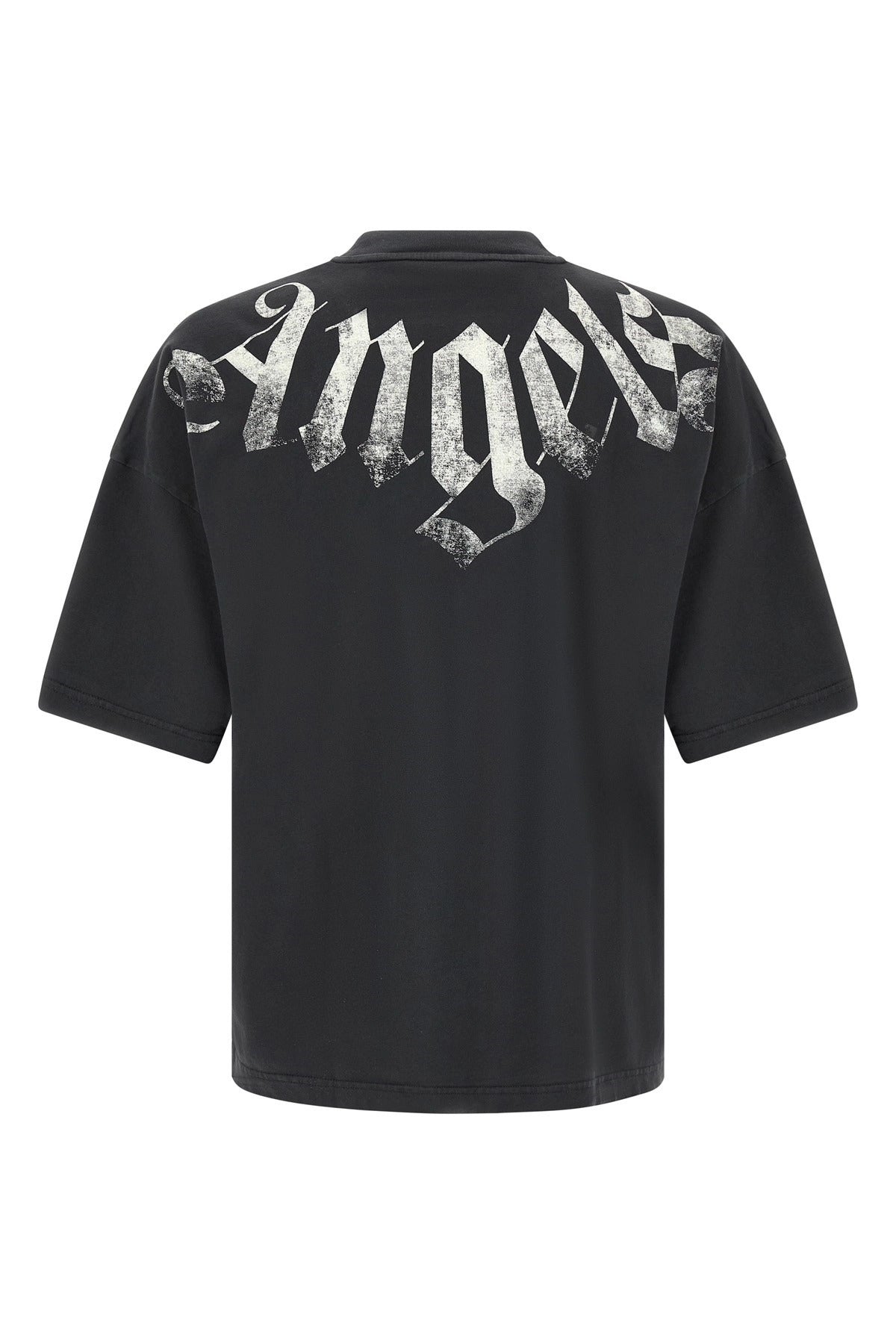 Palm Angels Craquelé Gothic Print T-Shirt