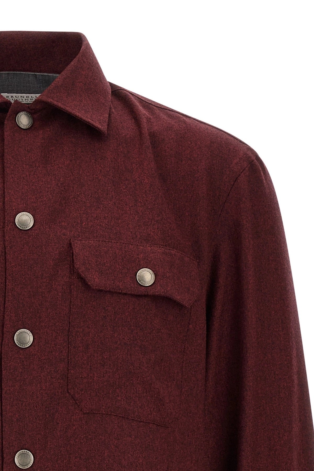 Brunello Cucinelli Virgin Wool Flannel Overshirt