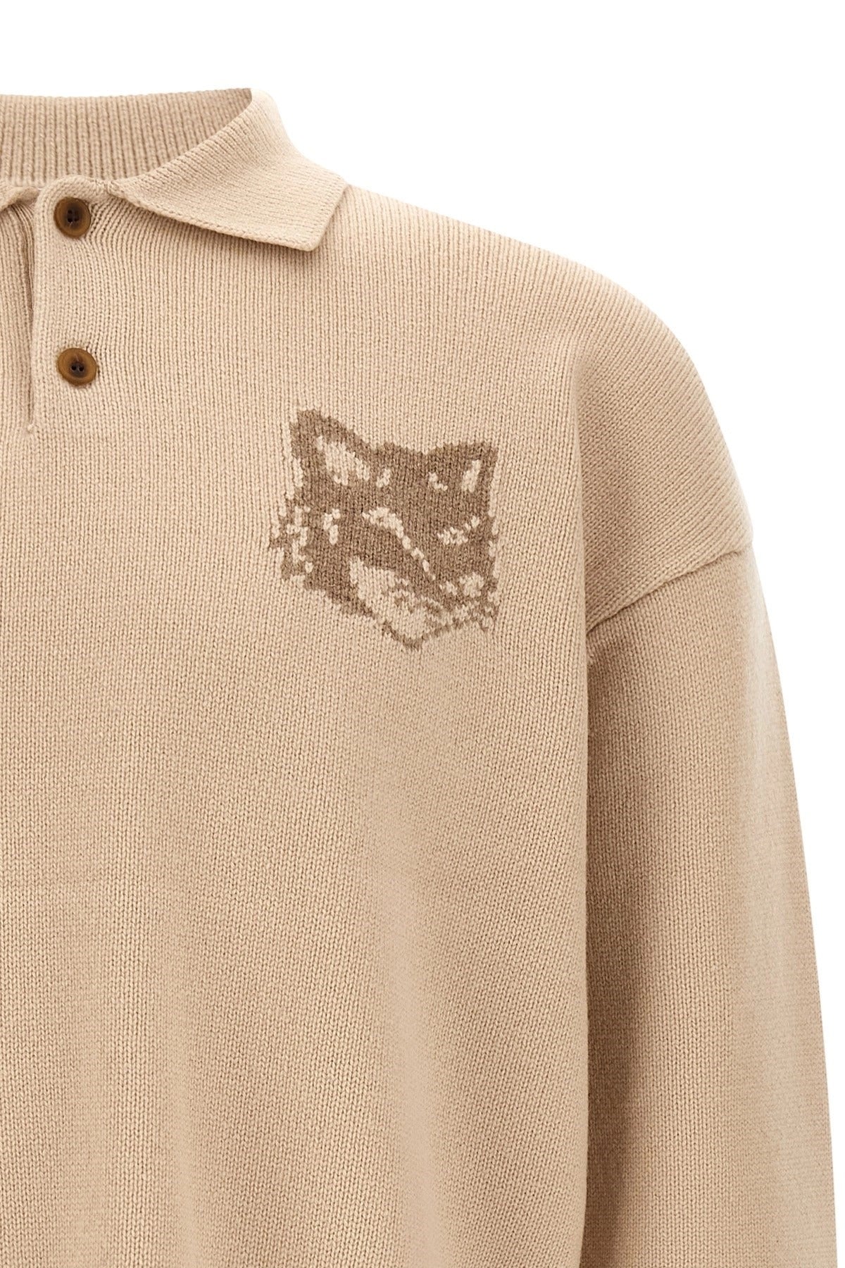 Maison Kitsuné Fox Head Intarsia Sweater