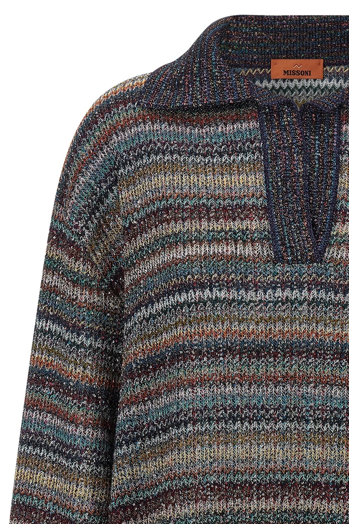 Missoni Lamé Yarn Polo Shirt