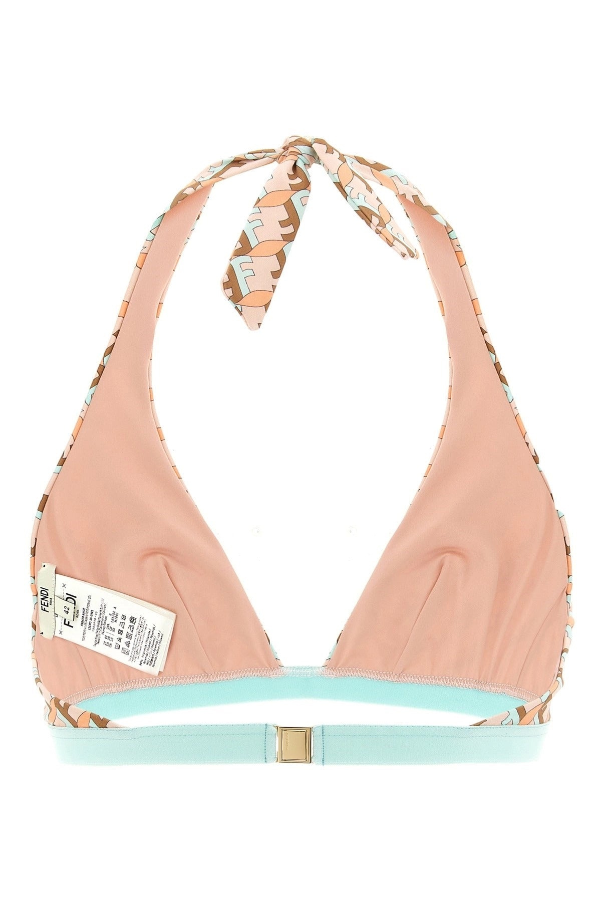 Fendi FF Waves Triangle Bikini Top