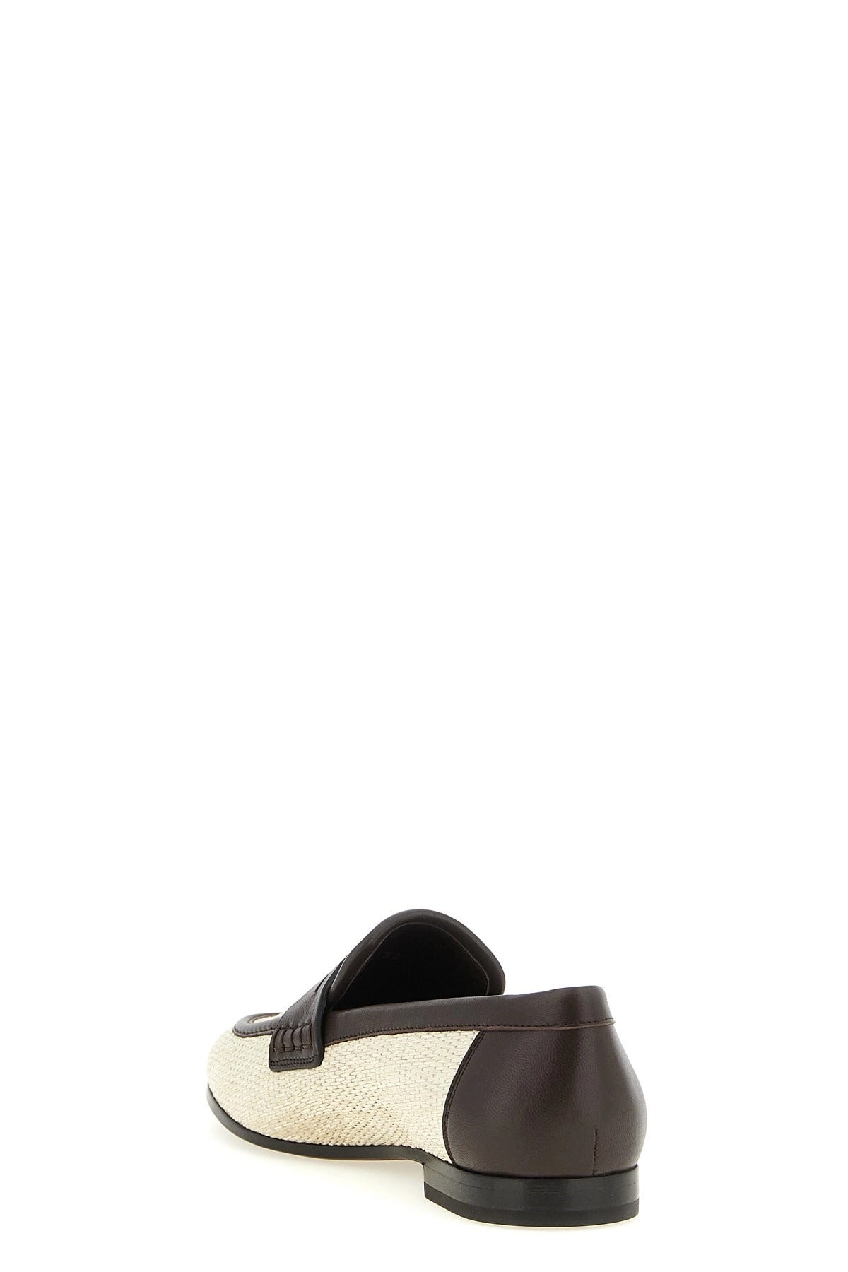 Brunello Cucinelli Raffia Loafers