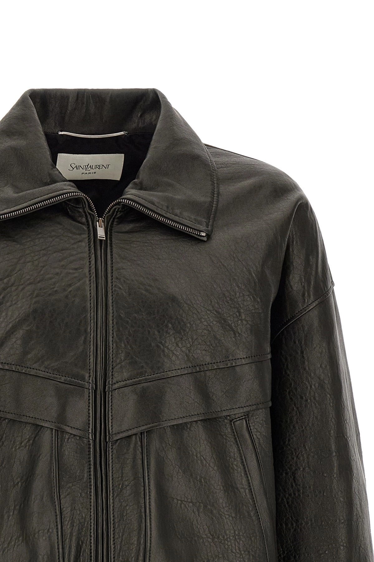 Saint Laurent Bubble Leather Jacket