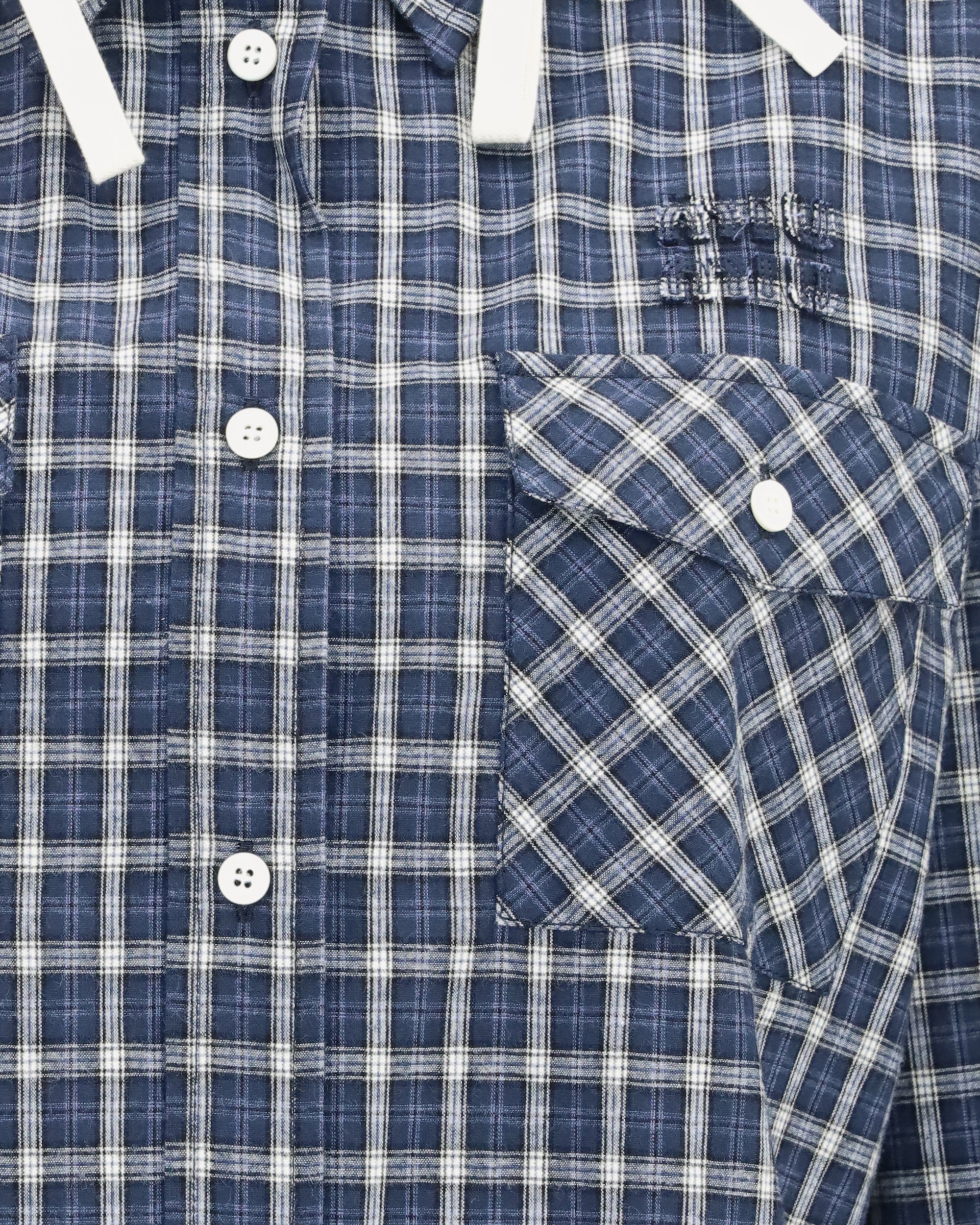 Miu Miu Checked Hooded Shirt