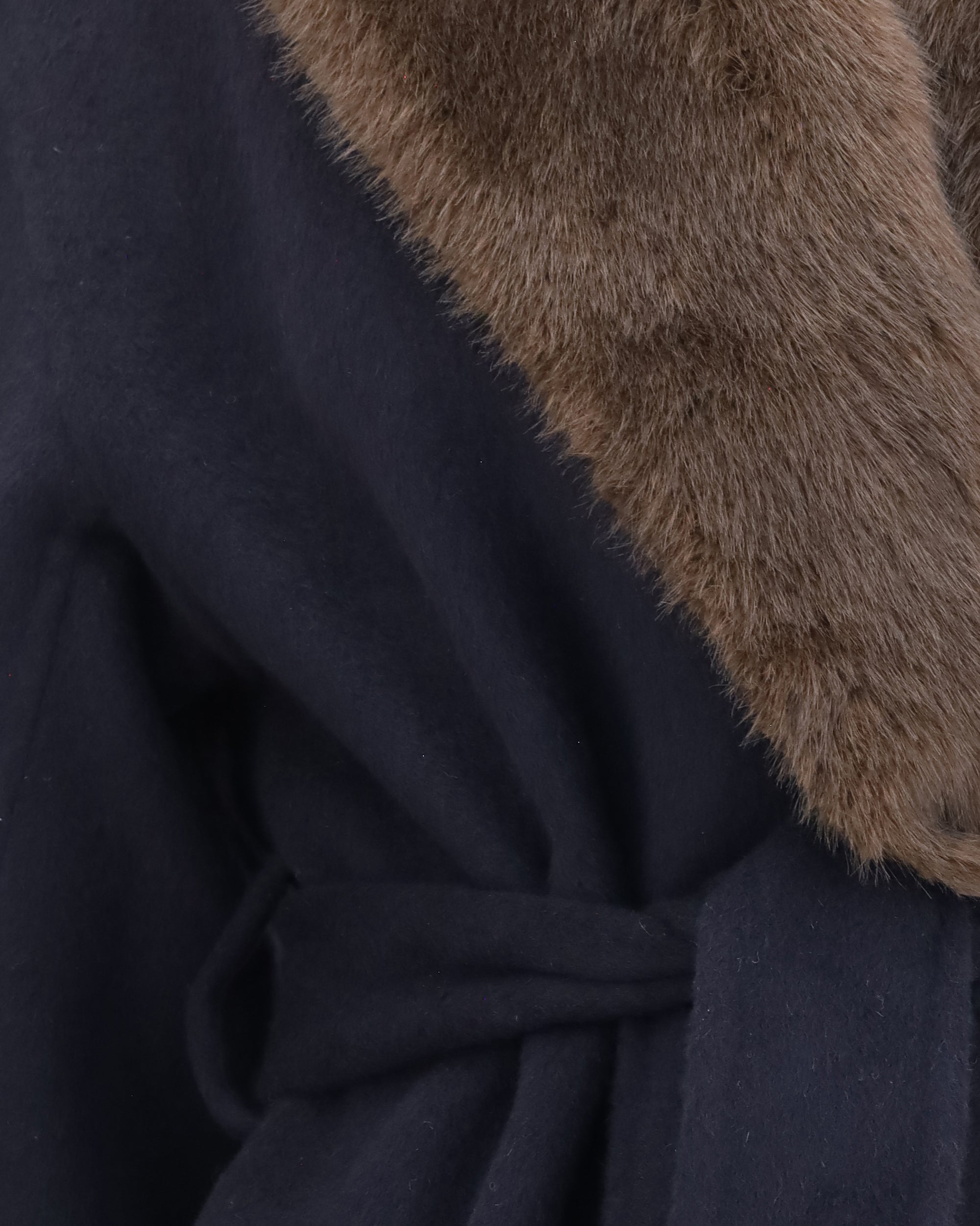 P.A.R.O.S.H. Wool Coat With Fur Collar