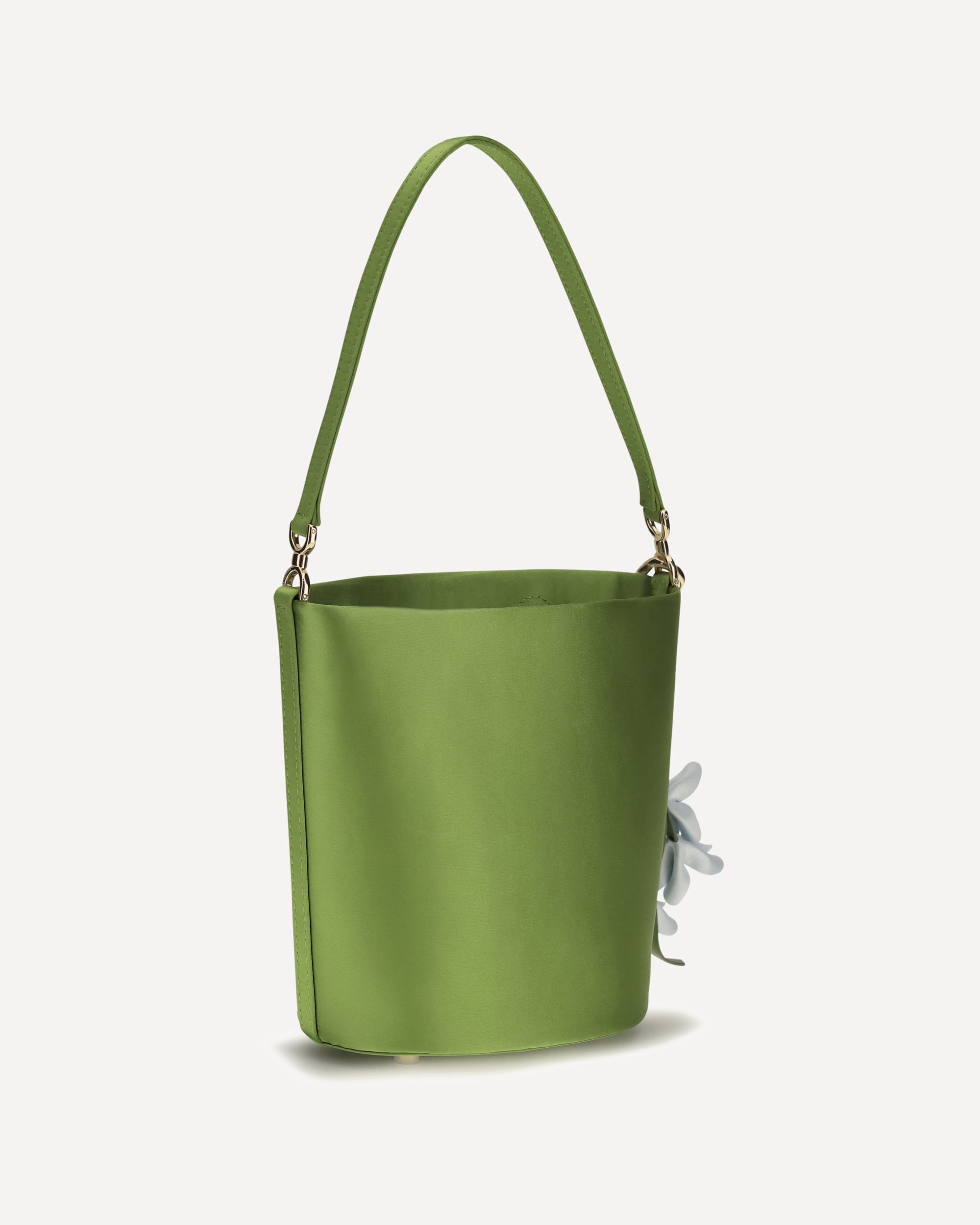 Self-Portrait Satin Bucket Bag
