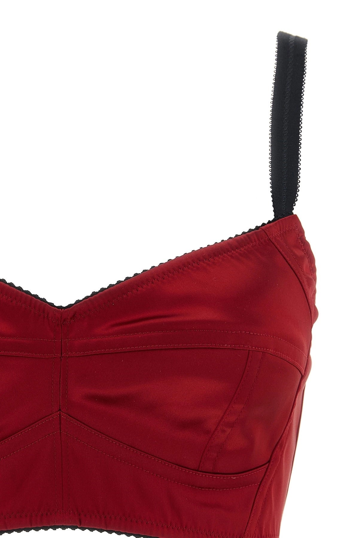 Dolce & Gabbana Bustier Top With Stitching